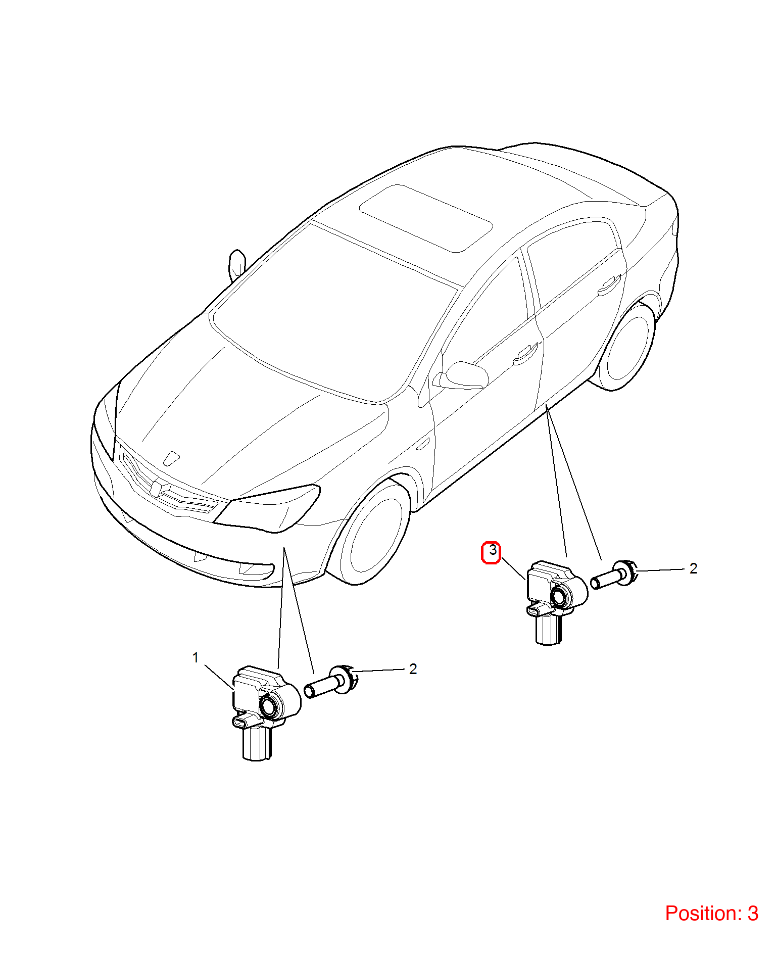 MG Collision sensor OEM 50019375 FOR MG350 50019375-MG_OEM