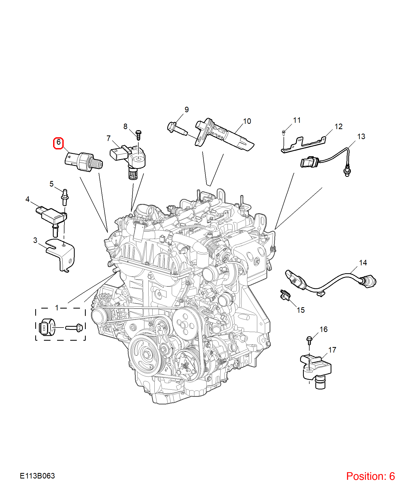 MG Engine oil pressure sensor OEM 55488247 FOR MG RX5 MG5 MG6 55488247-MG_OEM