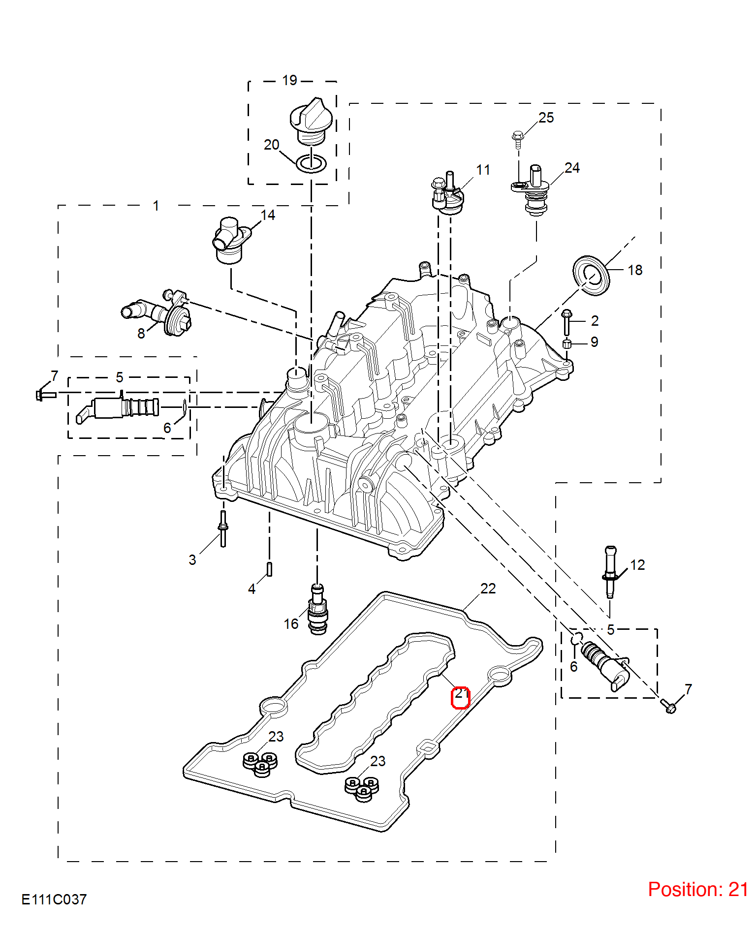 MG Valve chamber cover gasket OEM 55577782 FOR MG 55577782-MG_OEM