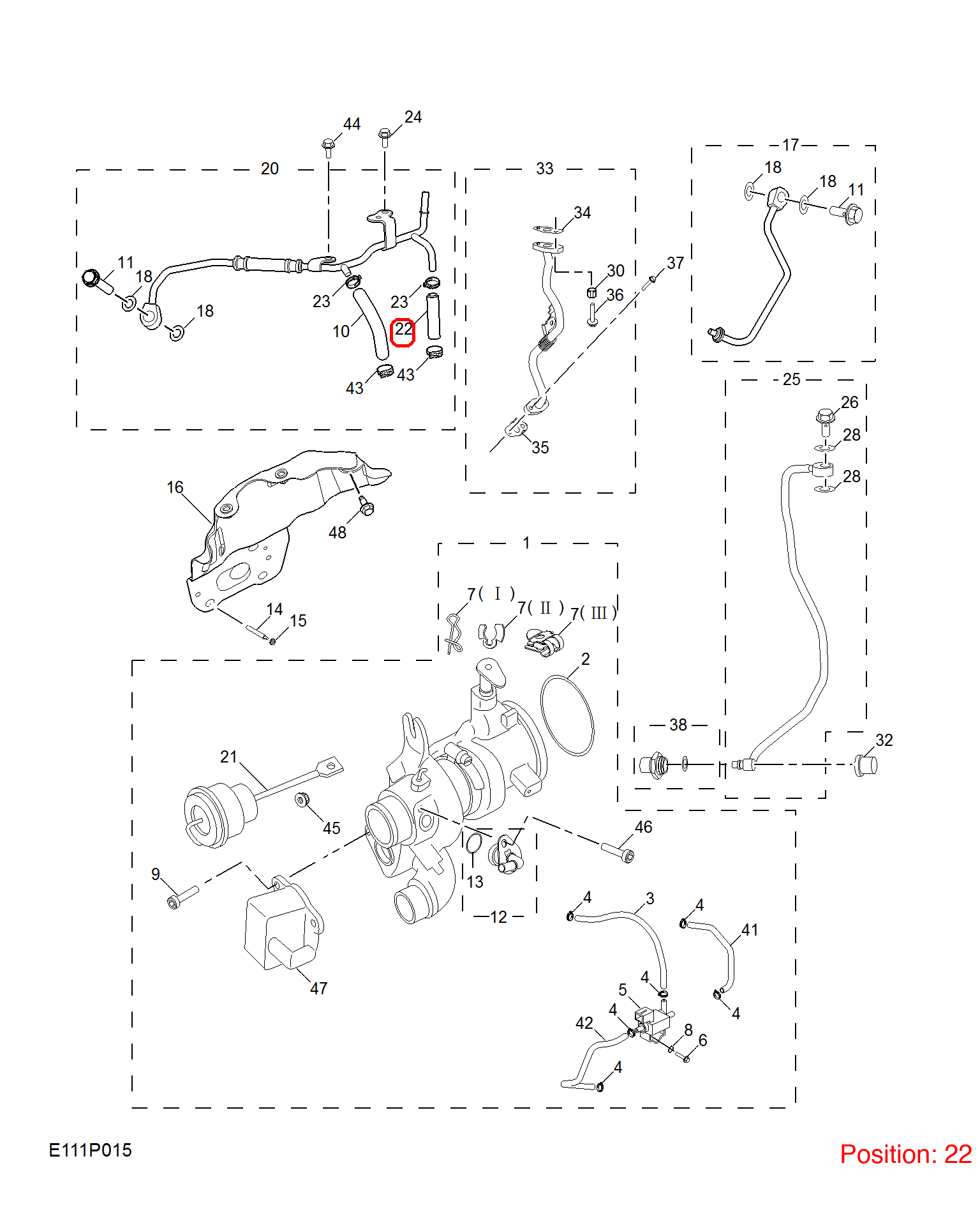 MG Turbocharger water pipe OEM 55584965 FOR MG 55584965-MG_OEM