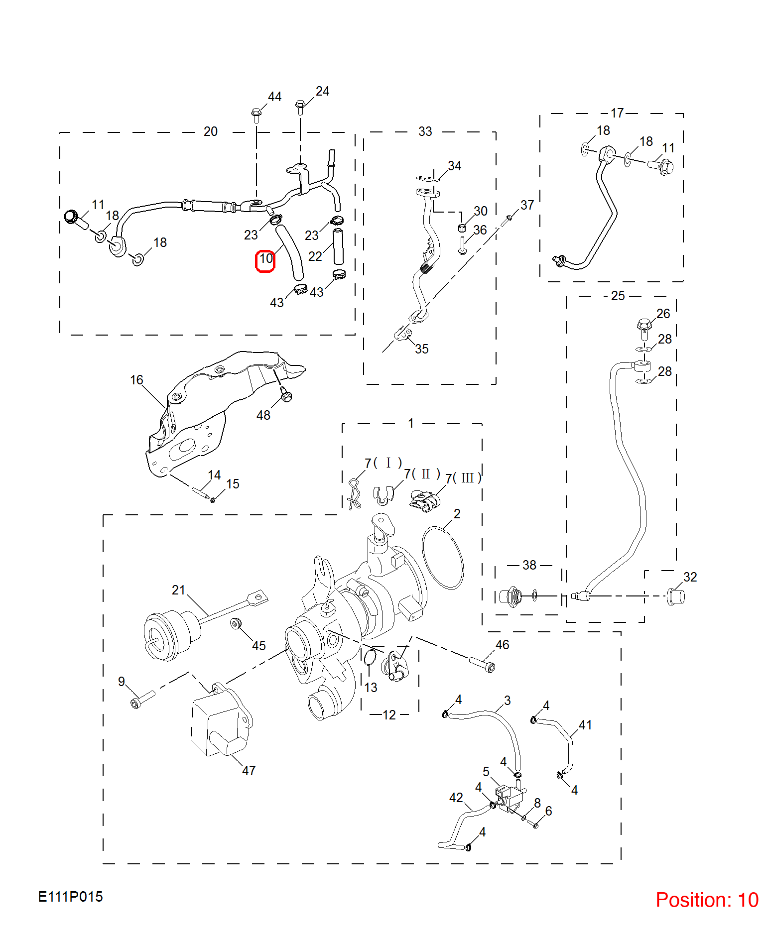 MG Turbocharger water pipe OEM 55590426 FOR MG 55590426-MG_OEM