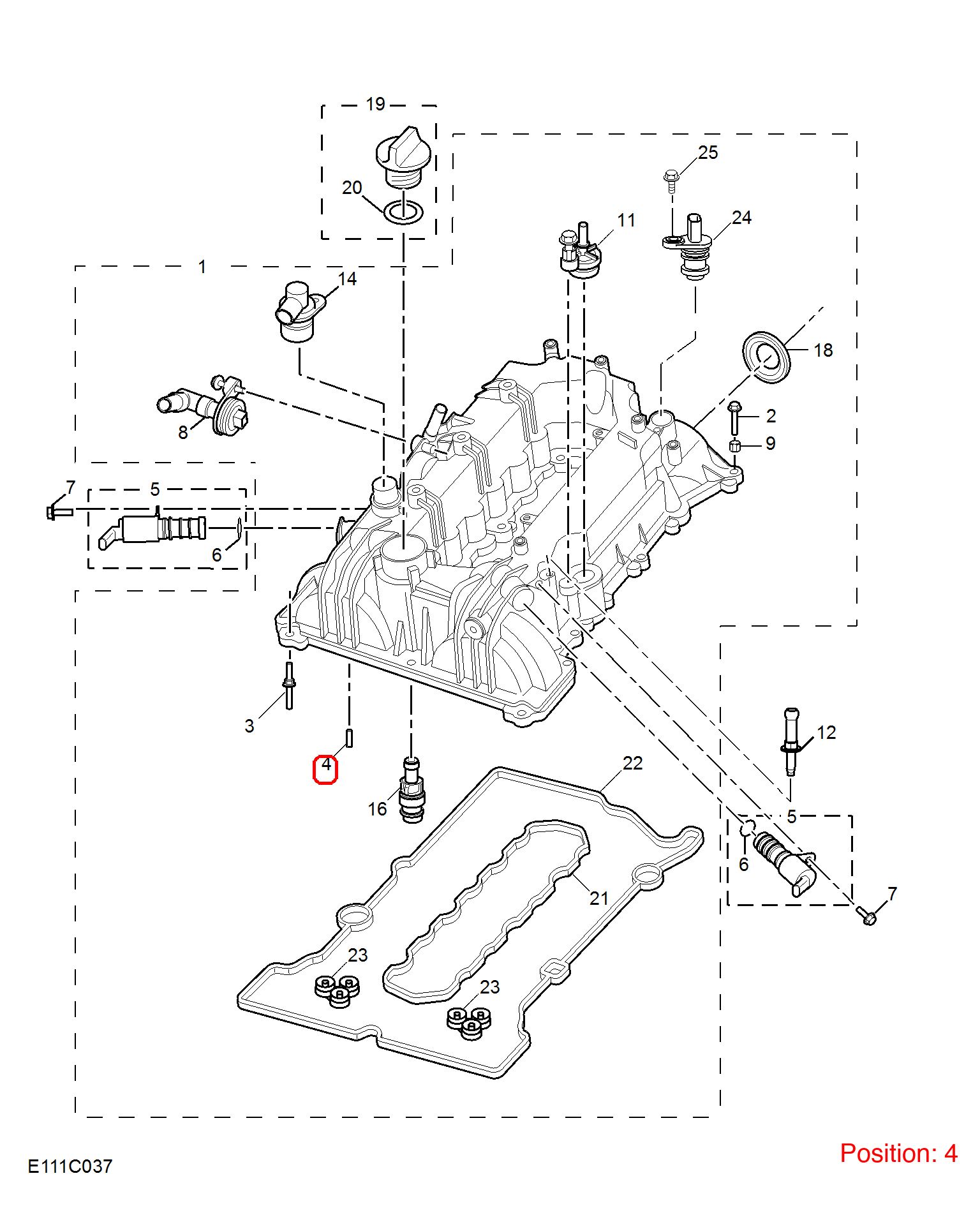 MG Positioning pin OEM 59911725 FOR MG RX5 MG5 MG6 59911725-MG_OEM