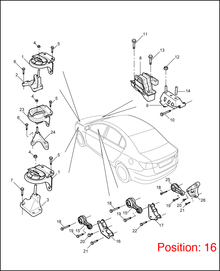 MG Engine mount bracket OEM 68000143 FOR MG350 68000143-MG_OEM