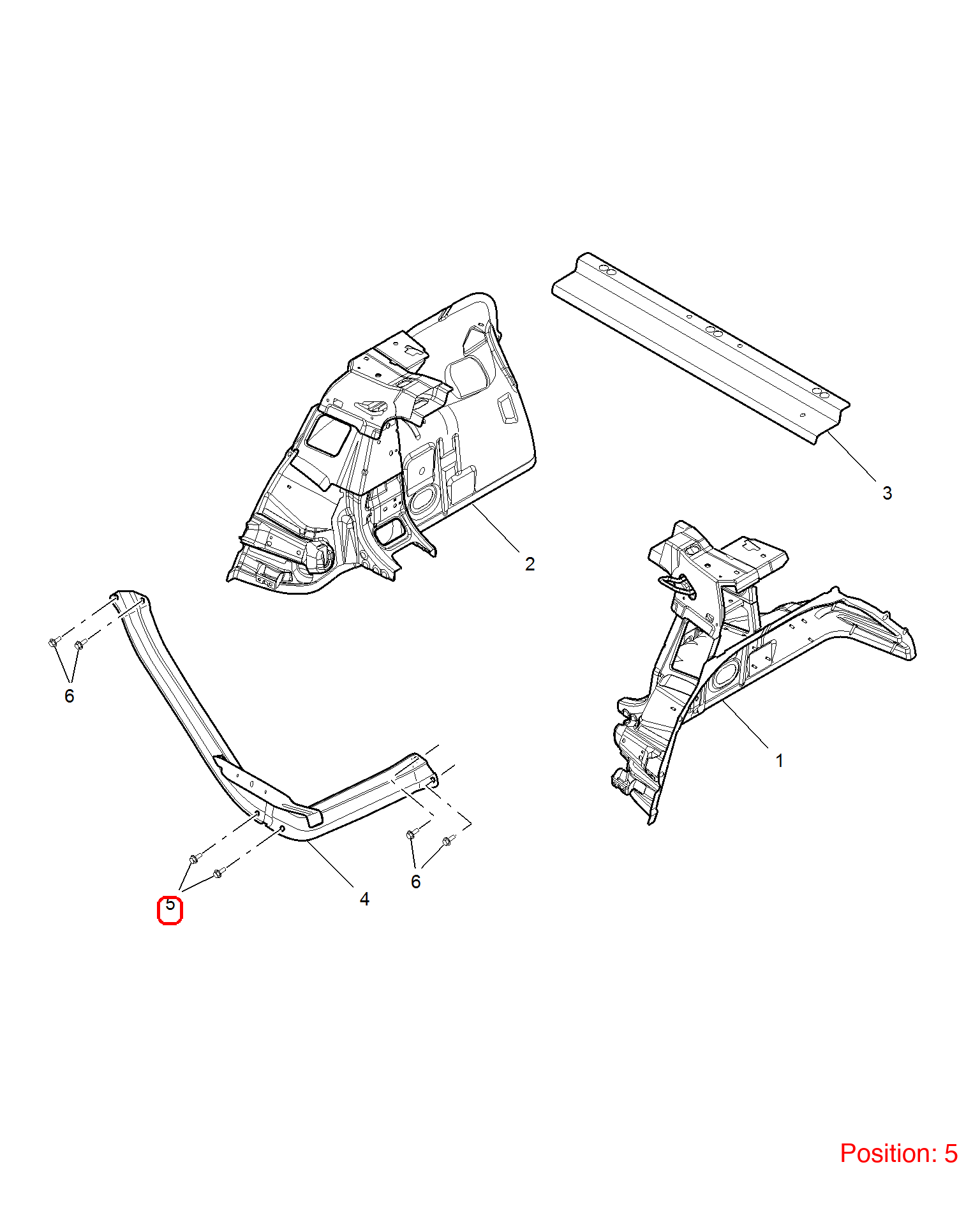MG Screw OEM 90000132 FOR MG6 MG550 90000132-MG_OEM