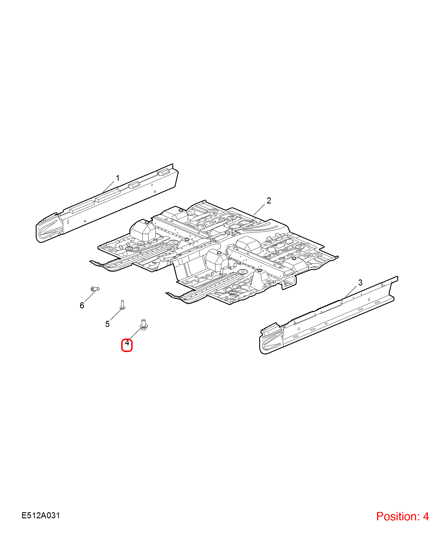 MG Screw OEM 90003453 FOR MG750 MG RX5 90003453-MG_OEM