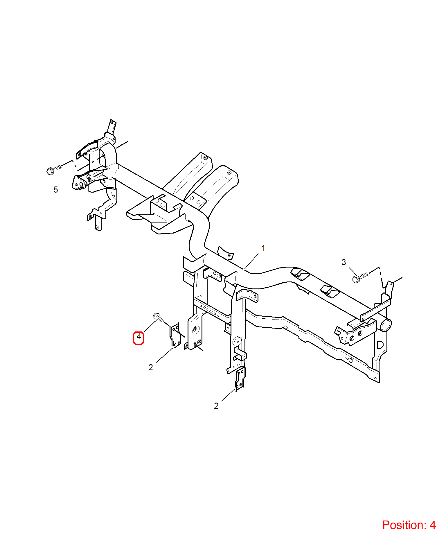 MG Screw OEM 90004705 FOR MG350 MG5 90004705-MG_OEM
