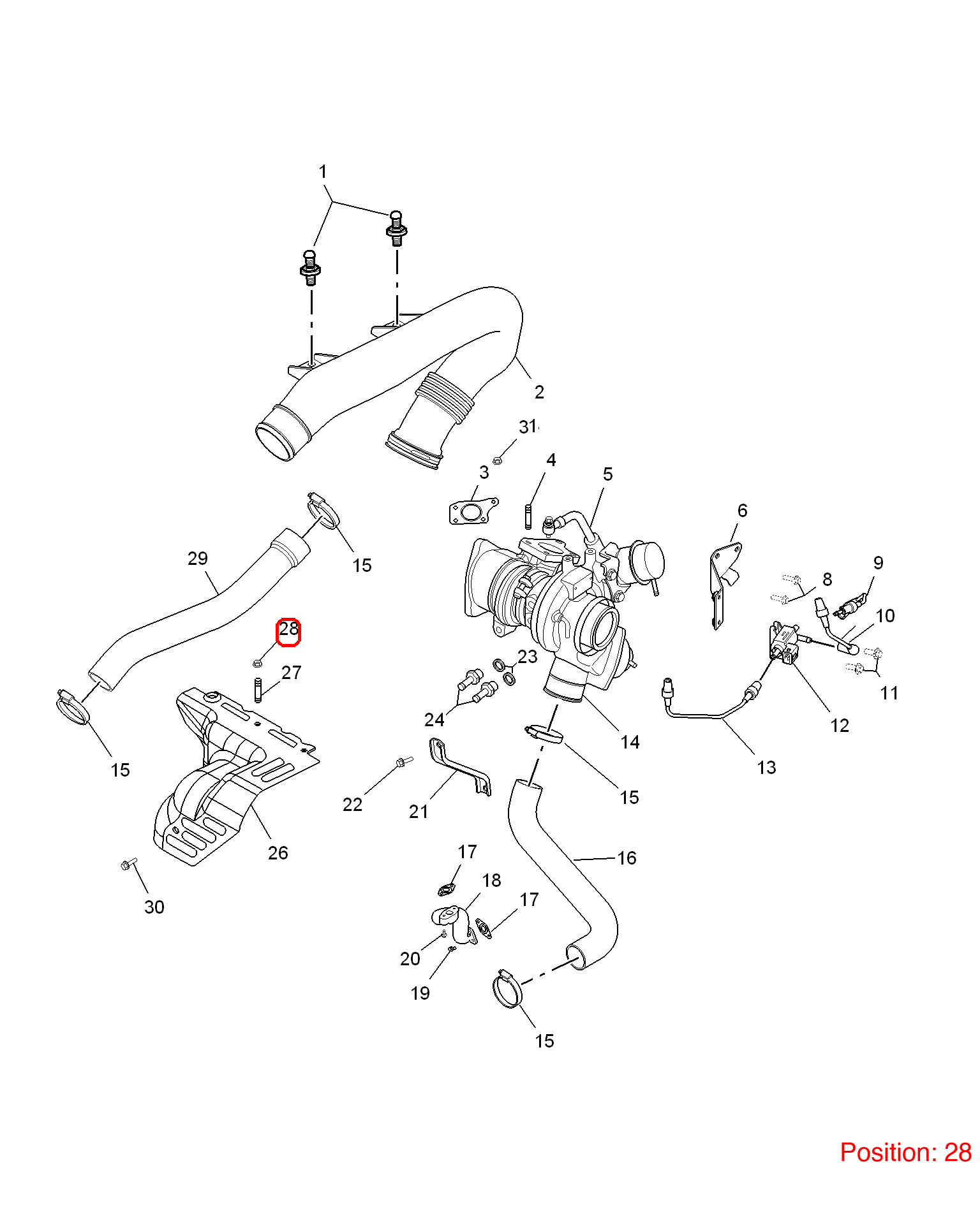 MG Nut OEM 90004905 FOR MG350 MG5 90004905-MG_OEM