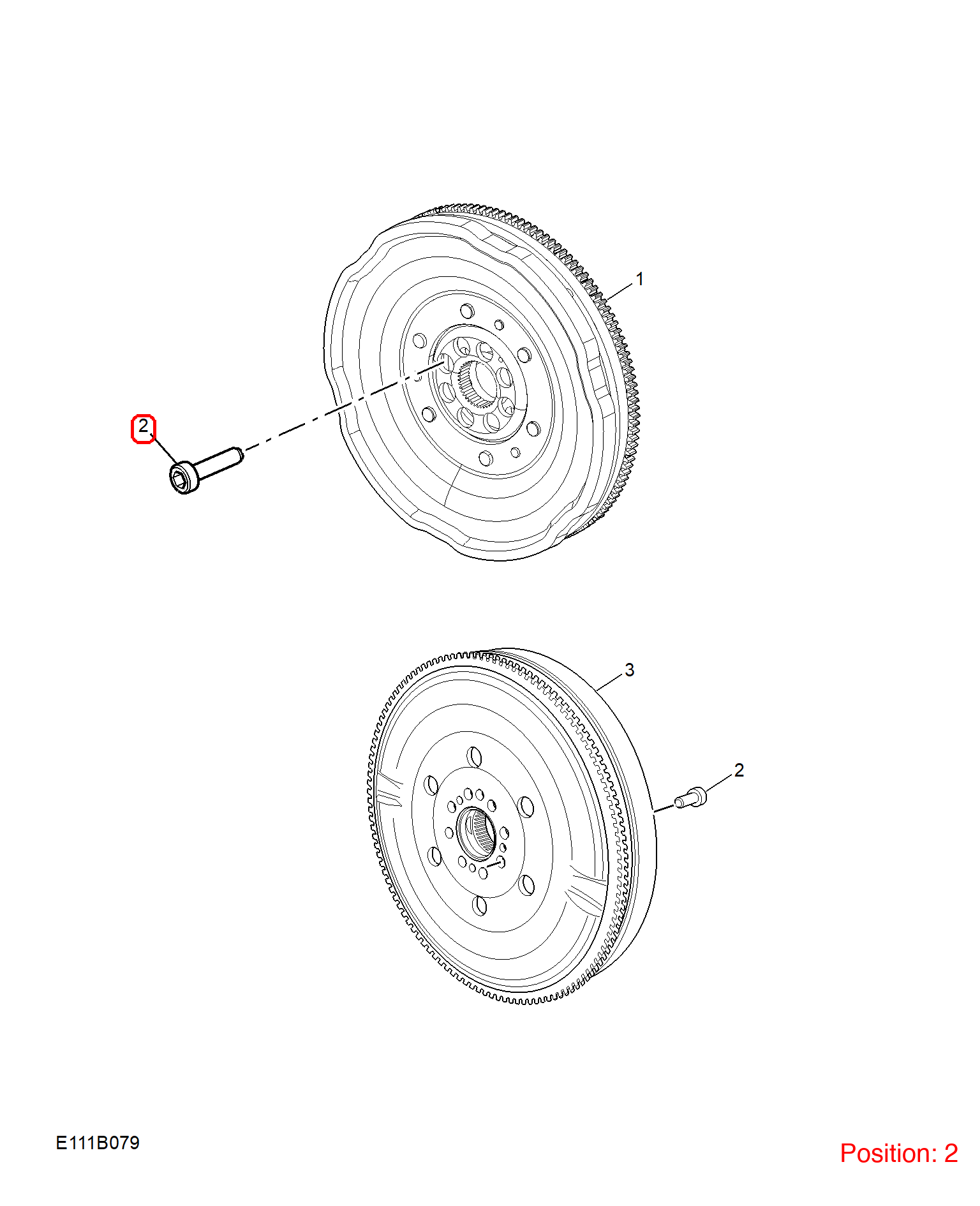 MG Flywheel screws OEM 90006335 FOR MG MG5 90006335-MG_OEM