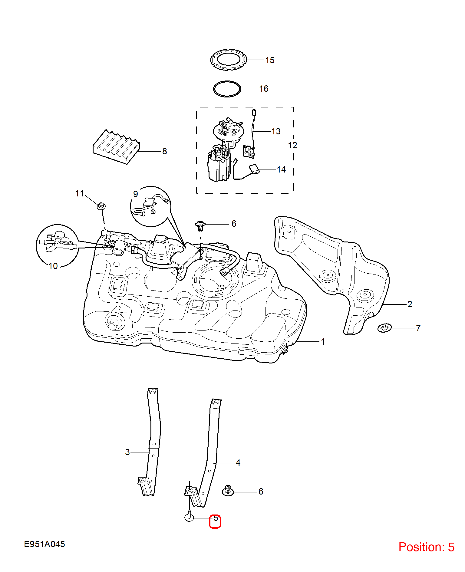 MG Screw OEM 90006632 FOR MG MG5 MG6 90006632-MG_OEM
