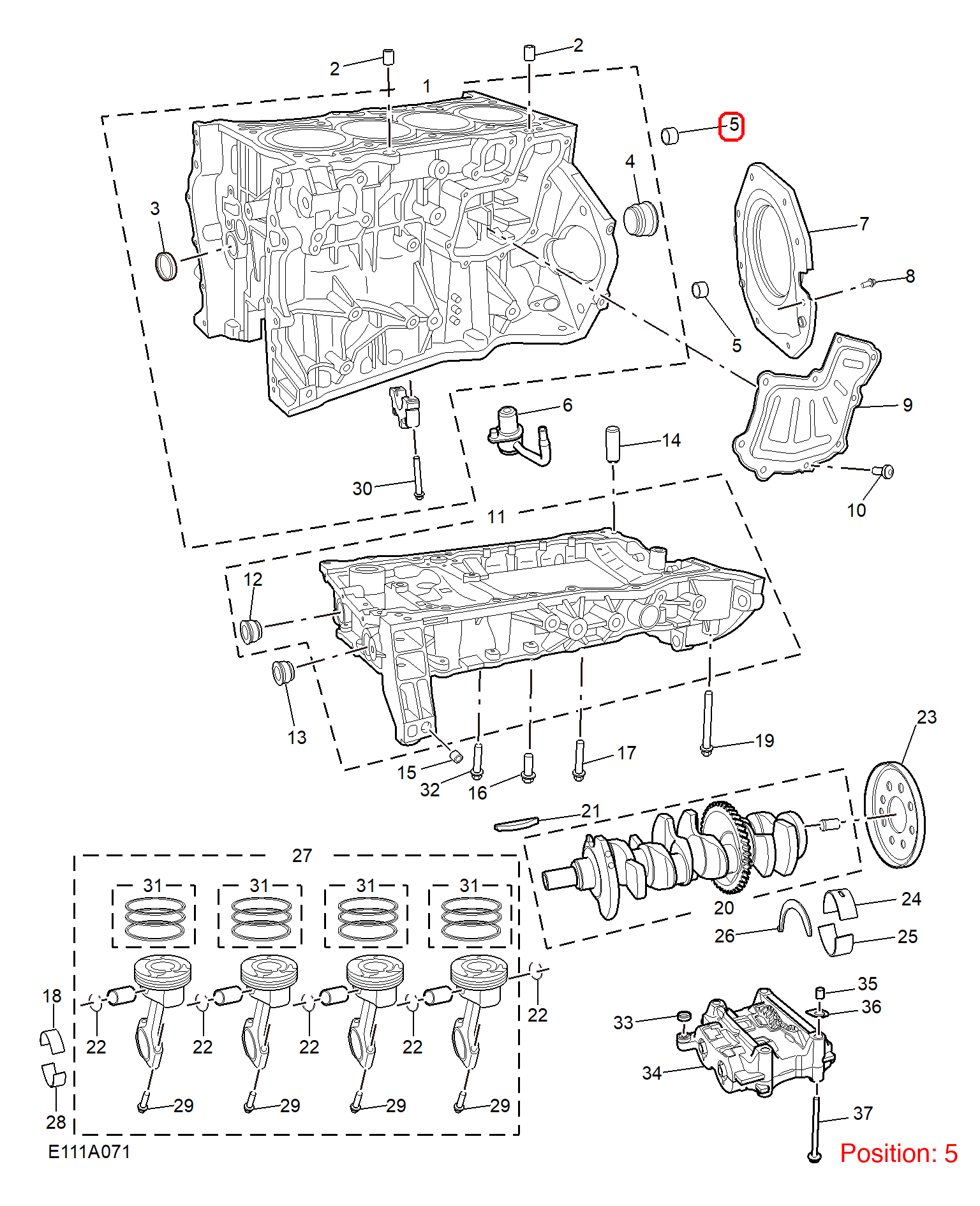 MG Positioning pin OEM 90351708 FOR MG RX5 MG5 MG6 90351708-MG_OEM