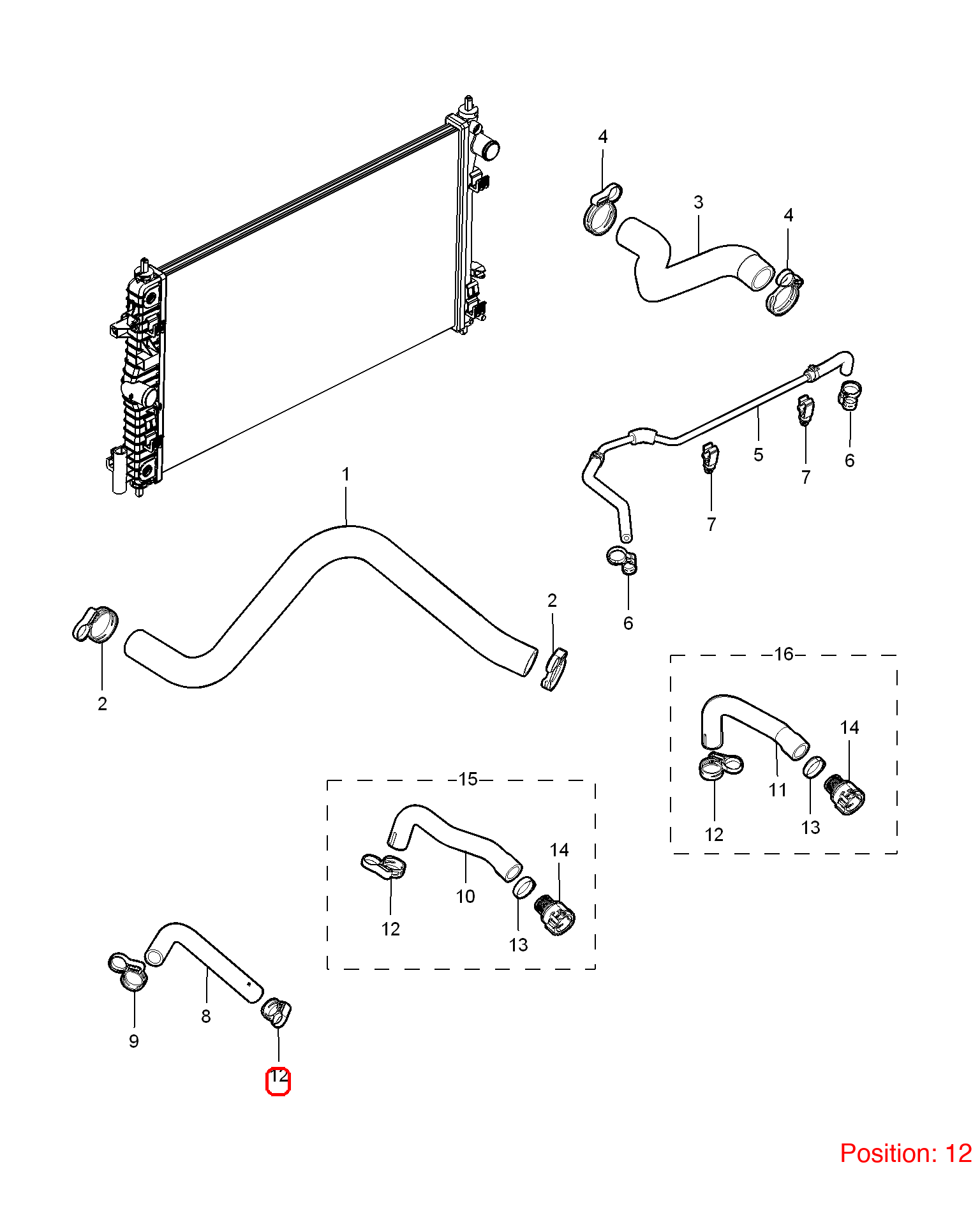 MG Clamp OEM 90572594 FOR MG RX5 MG5 MG6 90572594-MG_OEM