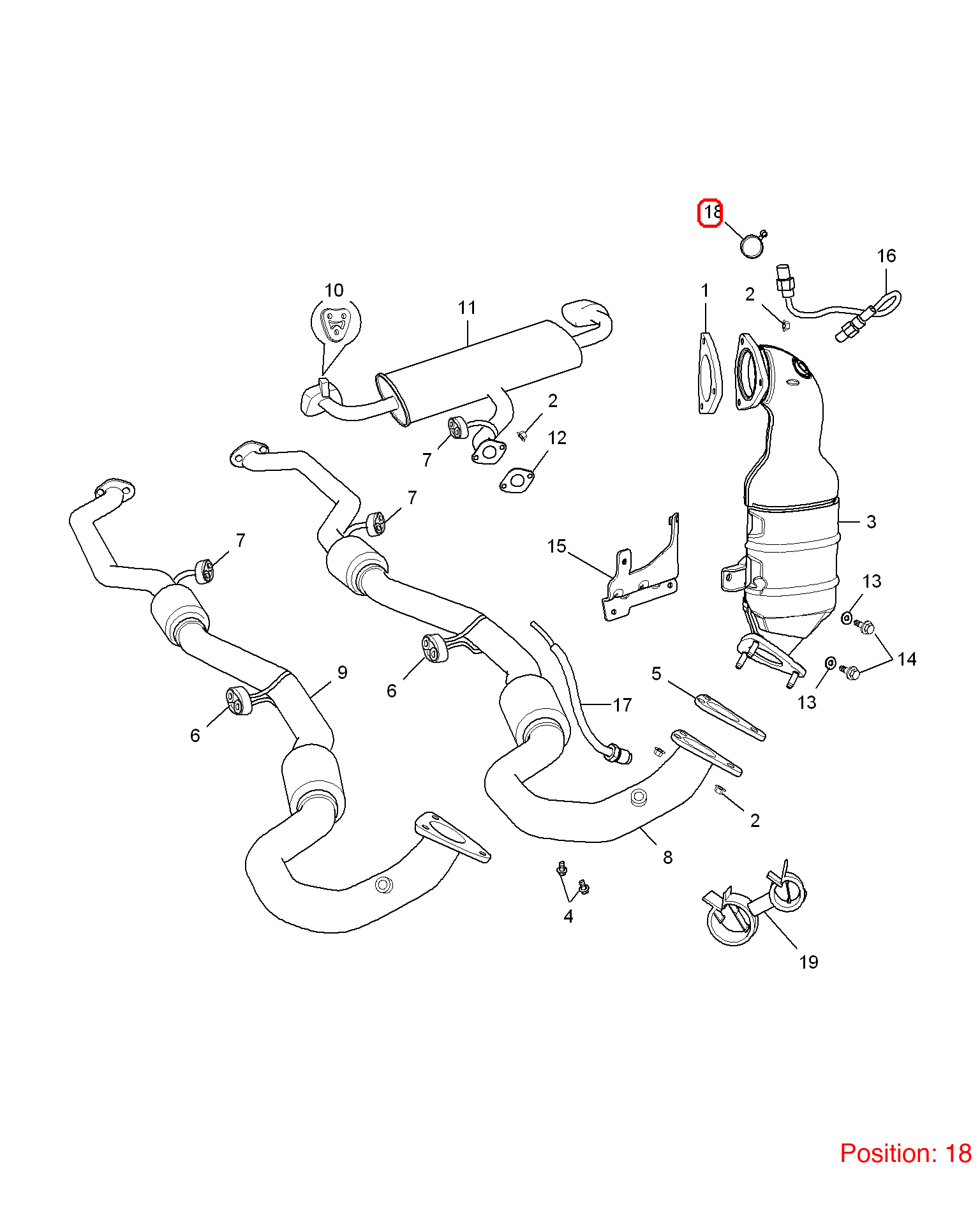 MG Clamp OEM 91000002 FOR MG RX5 91000002-MG_OEM