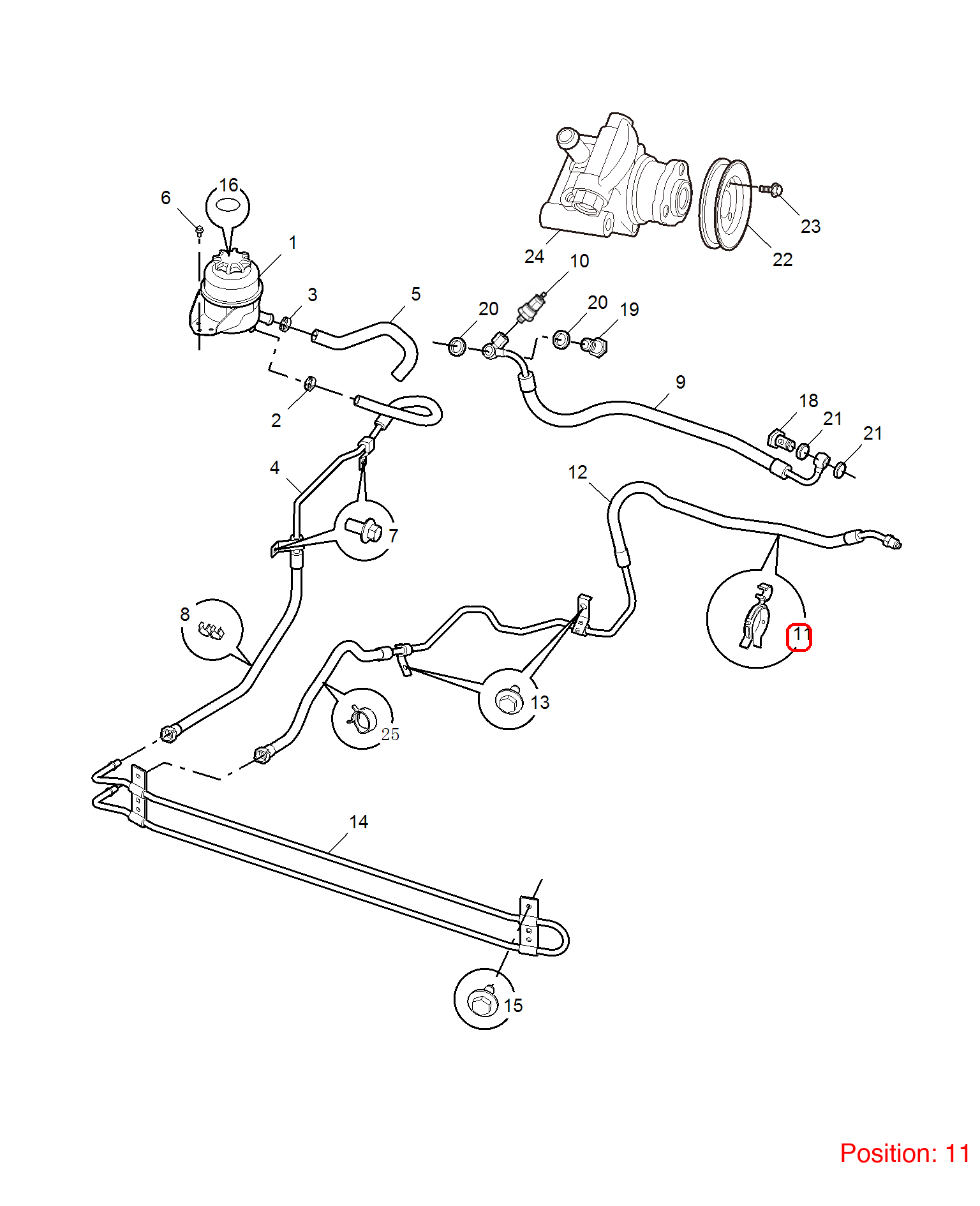 MG Clamp OEM 91000034 FOR MG6 MG550 MG750 91000034-MG_OEM
