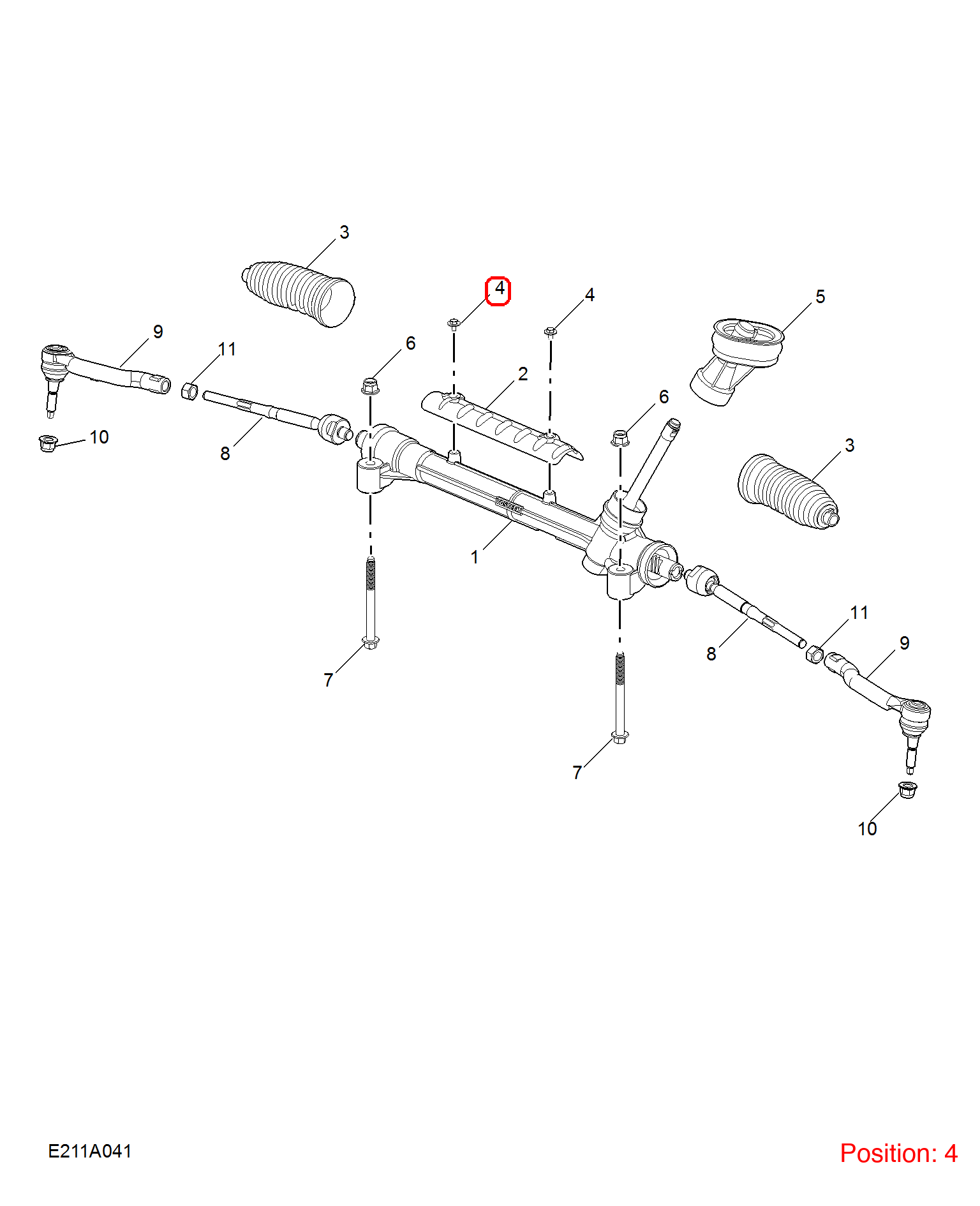 MG Screw OEM 91000132 FOR MG6 MG550 MG750 91000132-MG_OEM