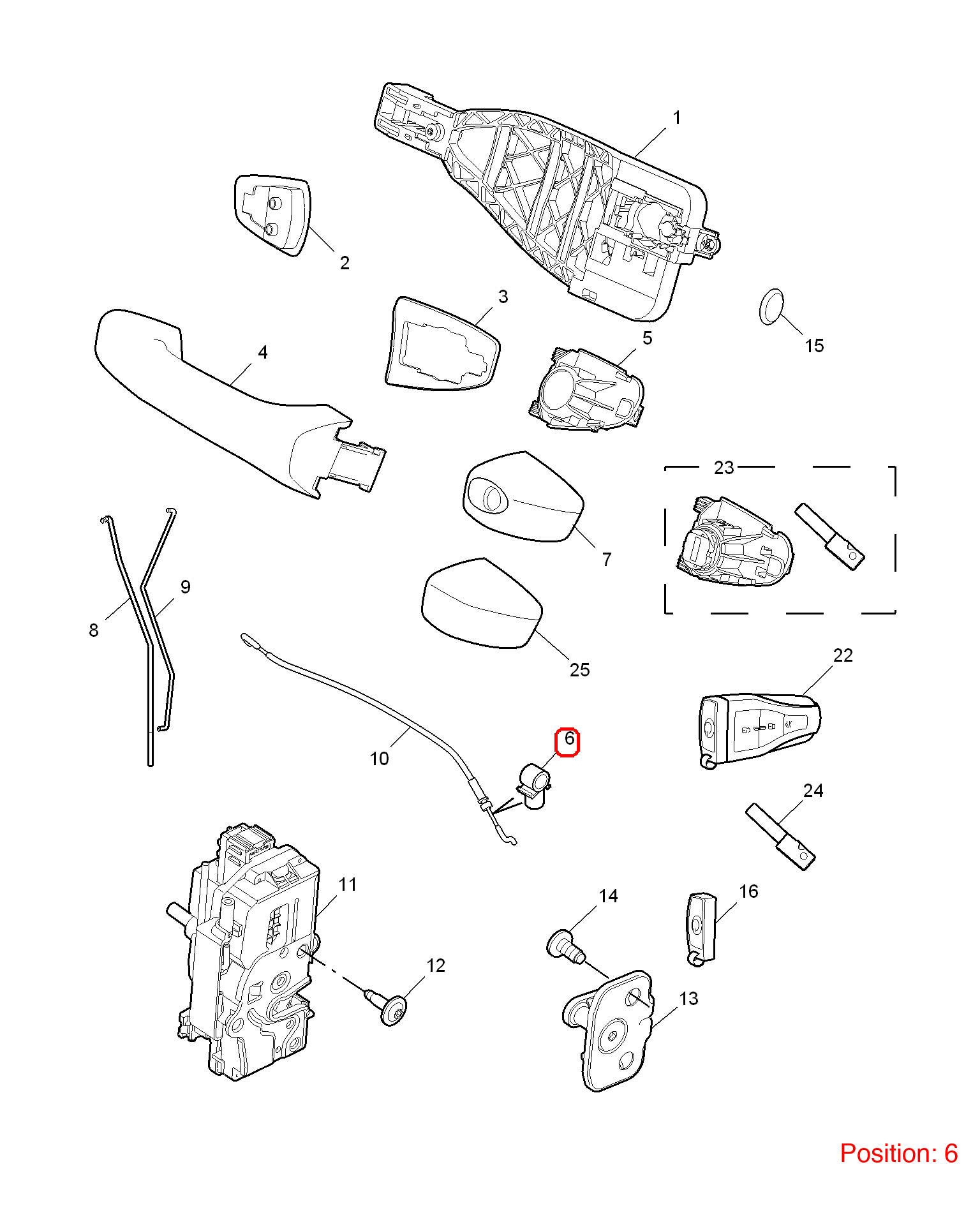 MG Buckle OEM 91000305 FOR MG6 MG550 91000305-MG_OEM