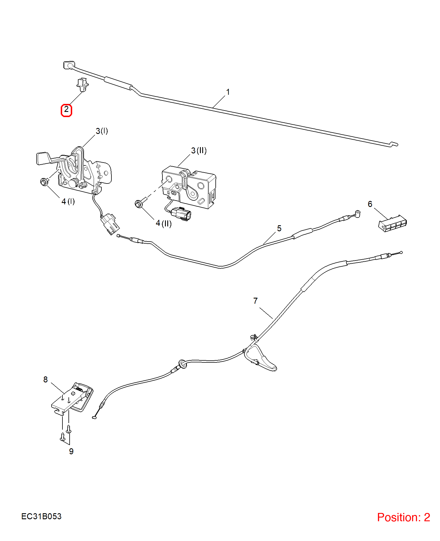 MG Bonnet/hood prop rod bracket OEM 91000563 FOR MG MG5 MG6 91000563-MG_OEM