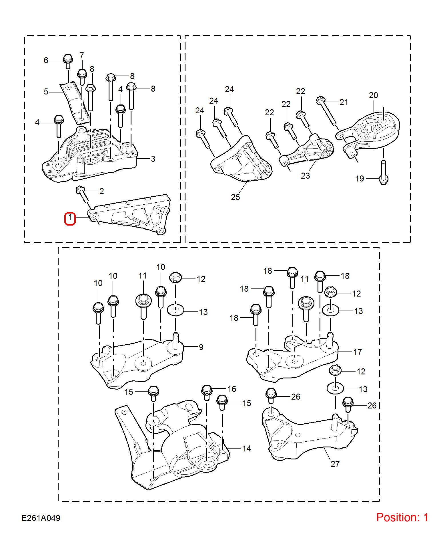 MG Engine mount bracket OEM BKT200148 FOR MG3 MG BKT200148-MG_OEM