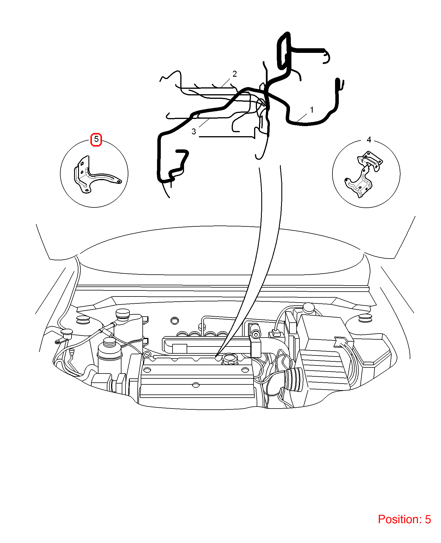 MG Wire harness bracket OEM BKT300026 FOR MG6 BKT300026-MG_OEM