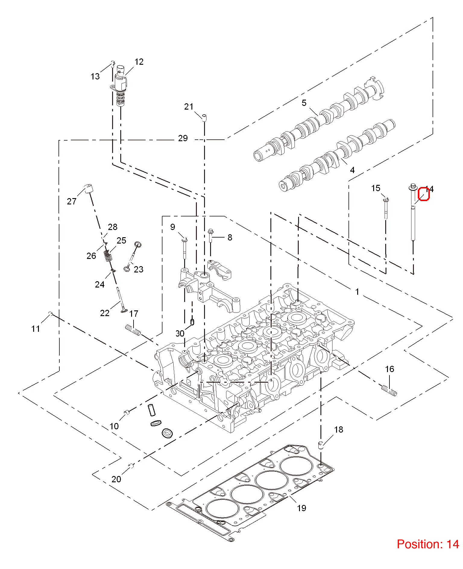 MG Cylinder head screw OEM BLT200019 FOR MG3 MG350 MG5 BLT200019-MG_OEM