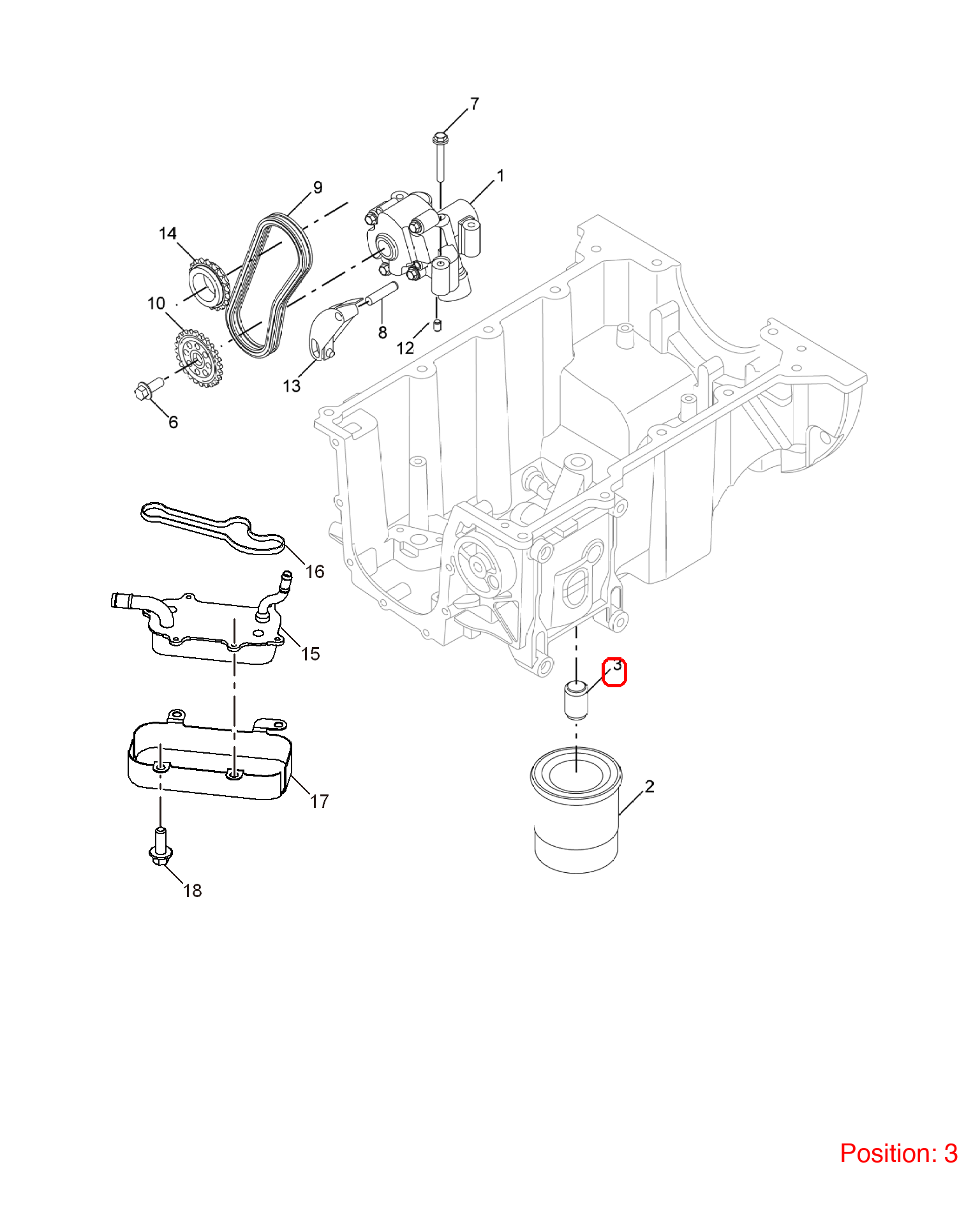 MG Oil filter base screw OEM CAM5331 FOR MG6 MG3 MG550 MG350 MG5 MG CAM5331-MG_OEM