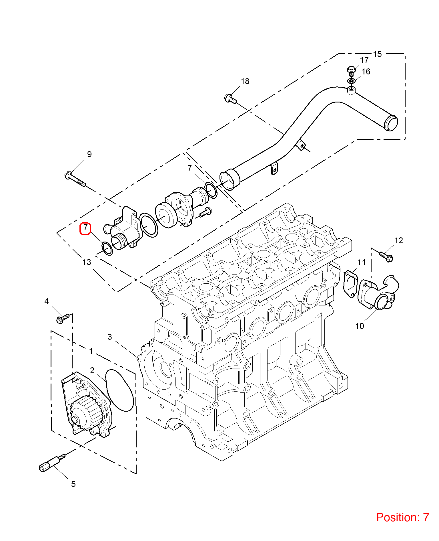 MG Thermostat O-ring OEM CDU3858 FOR MG6 MG550 MG750 CDU3858-MG_OEM