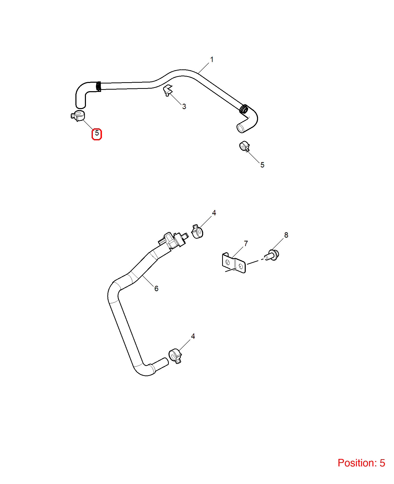 MG Clamp OEM CMP200002 FOR MG3 MG350 MG5 MG CMP200002-MG_OEM