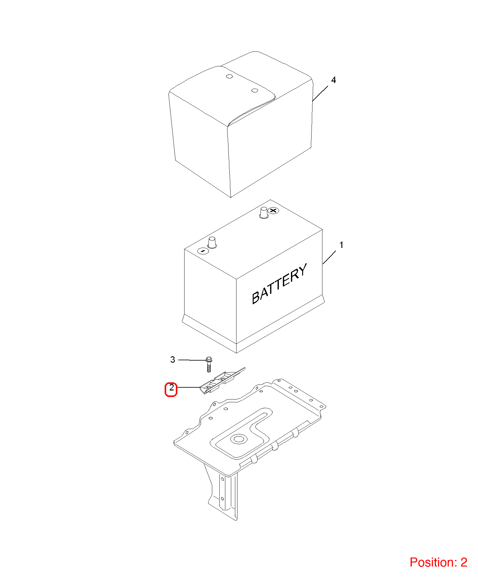 MG Battery bracket OEM K26860CD000 FOR MG350 MG5 K26860CD000-MG_OEM