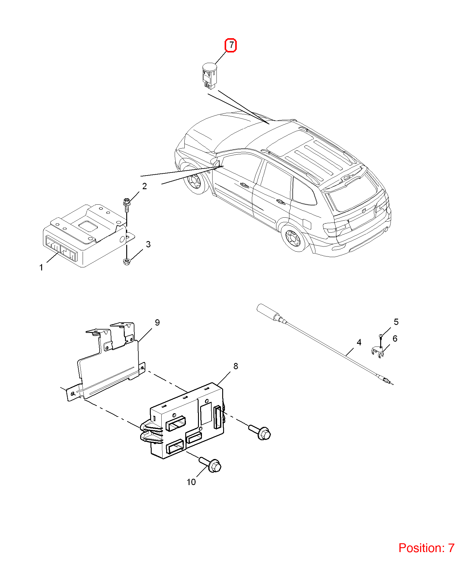 MG Automatic headlight sensor OEM K8794011001 FOR MG5 K8794011001-MG_OEM