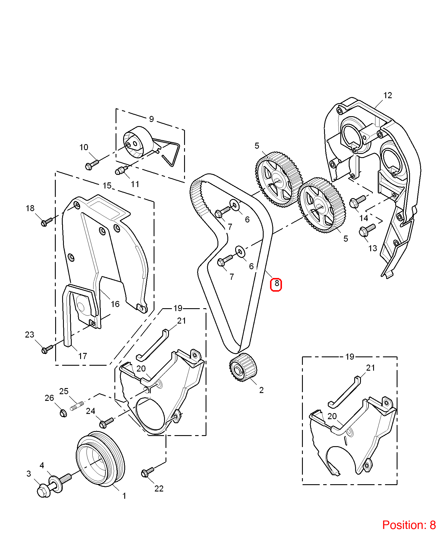 MG Timing belt OEM LHN100560 FOR MG6 MG550 LHN100560-MG_OEM