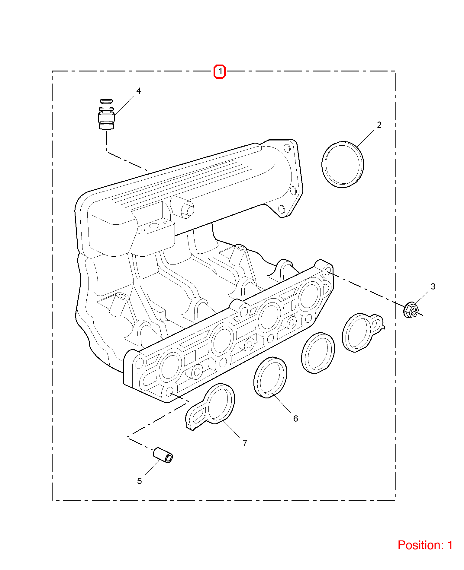 MG Intake manifold OEM LKB90059A FOR MG6 MG550 LKB90059A-MG_OEM