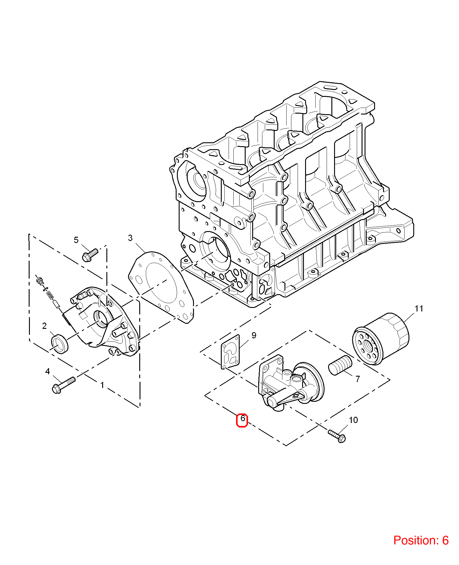 MG Oil Filter Housing OEM LPX000191 FOR MG6 MG550 LPX000191-MG_OEM