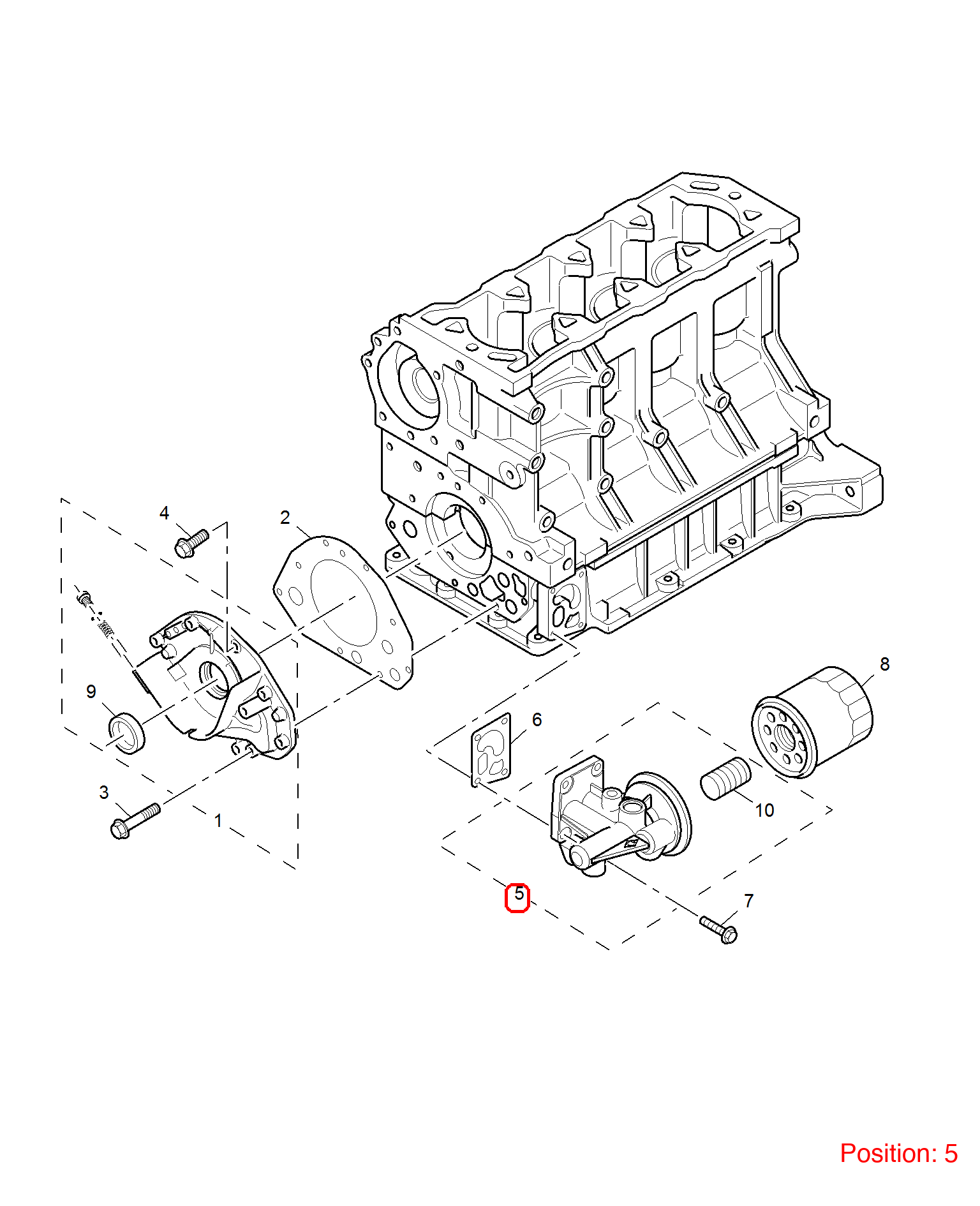 MG Oil Filter Housing OEM LPX100540 FOR MG6 MG550 LPX100540-MG_OEM