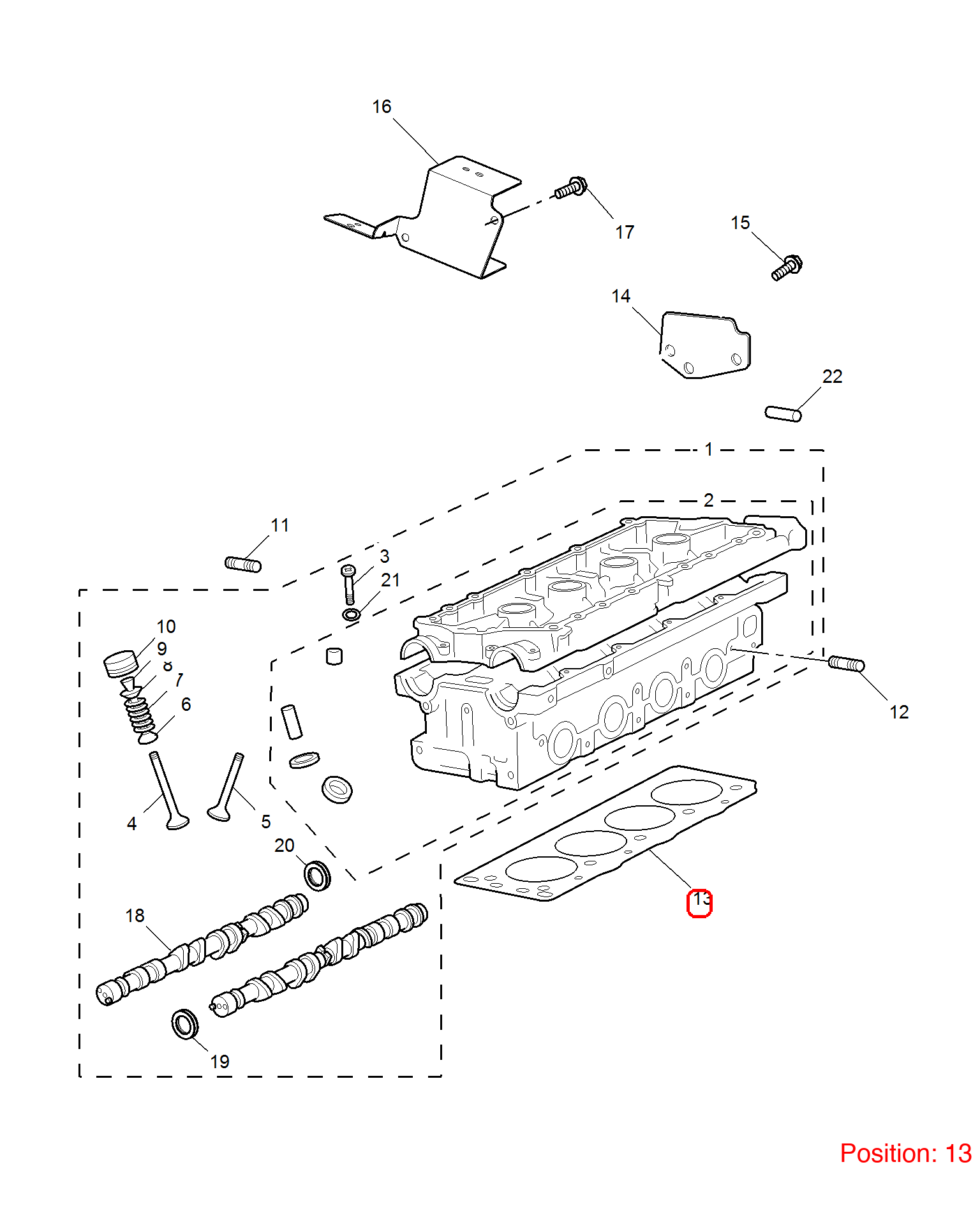 MG Cylinder head gasket OEM LVB90025A FOR MG6 MG550 LVB90025A-MG_OEM