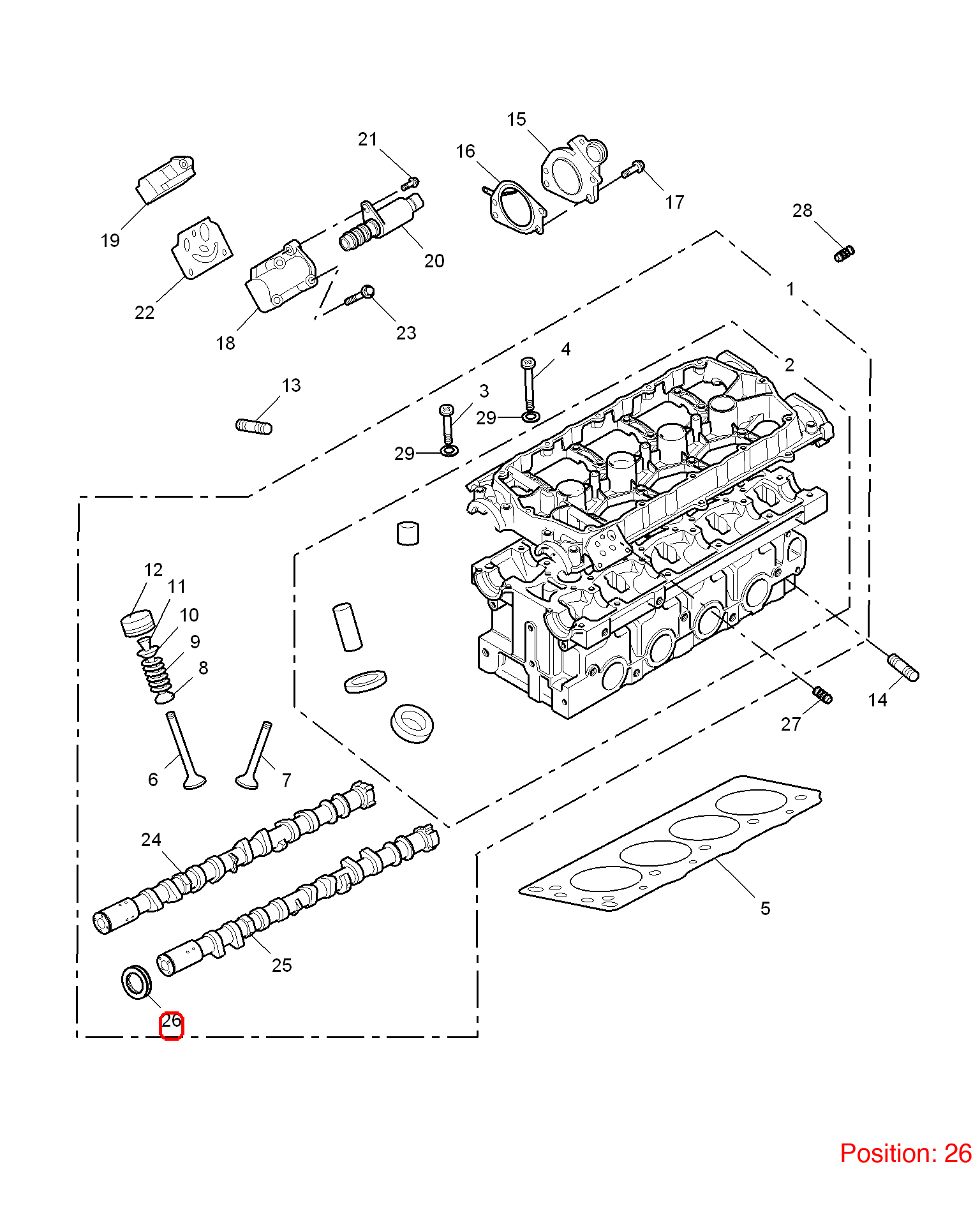 MG Camshaft oil seal OEM LZB100271 FOR MG6 LZB100271-MG_OEM