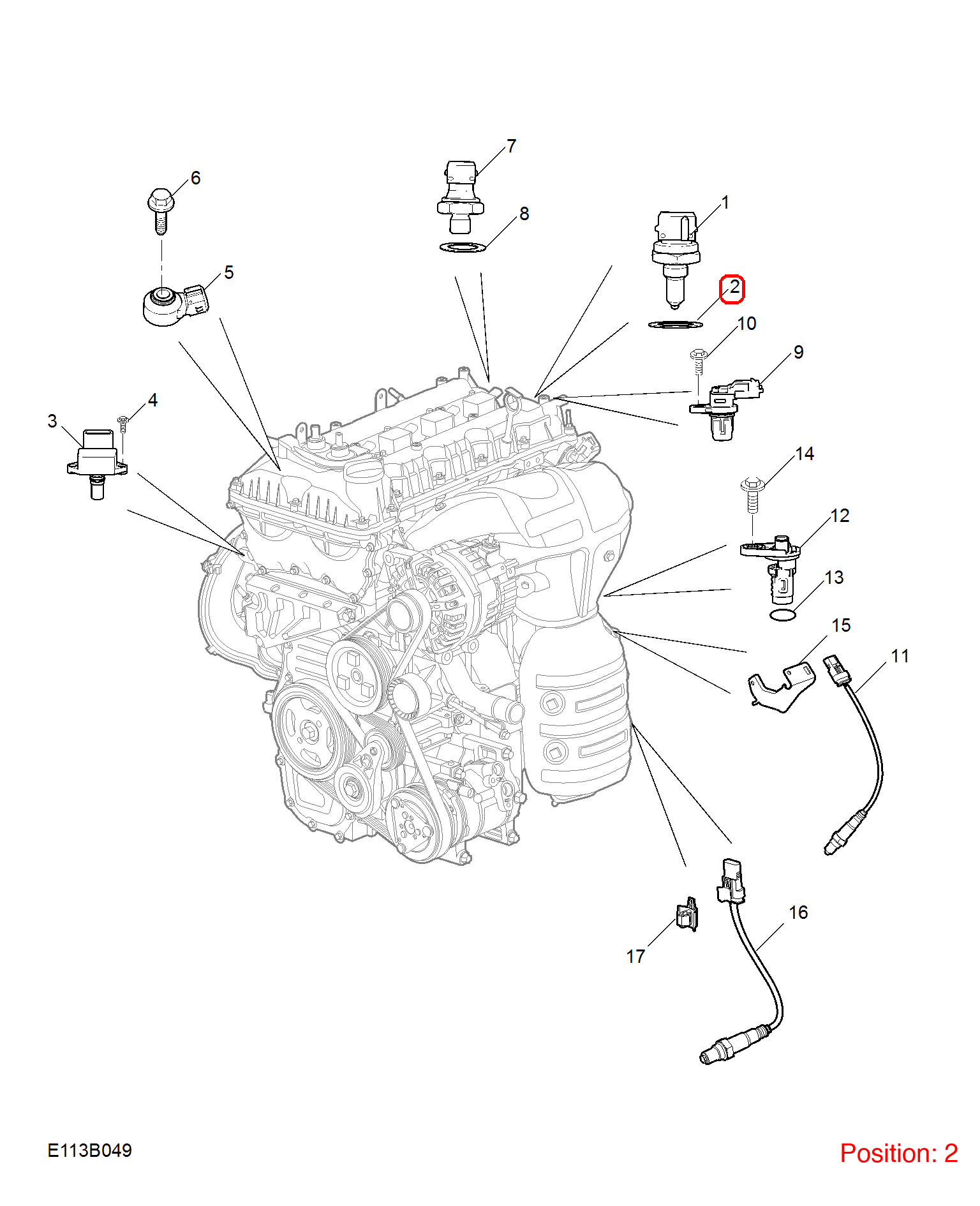 MG O-Ring OEM MDY100080 FOR MG6 MG3 MG550 MG350 MG5 MG750 MG RX5 RX8 MDY100080-MG_OEM