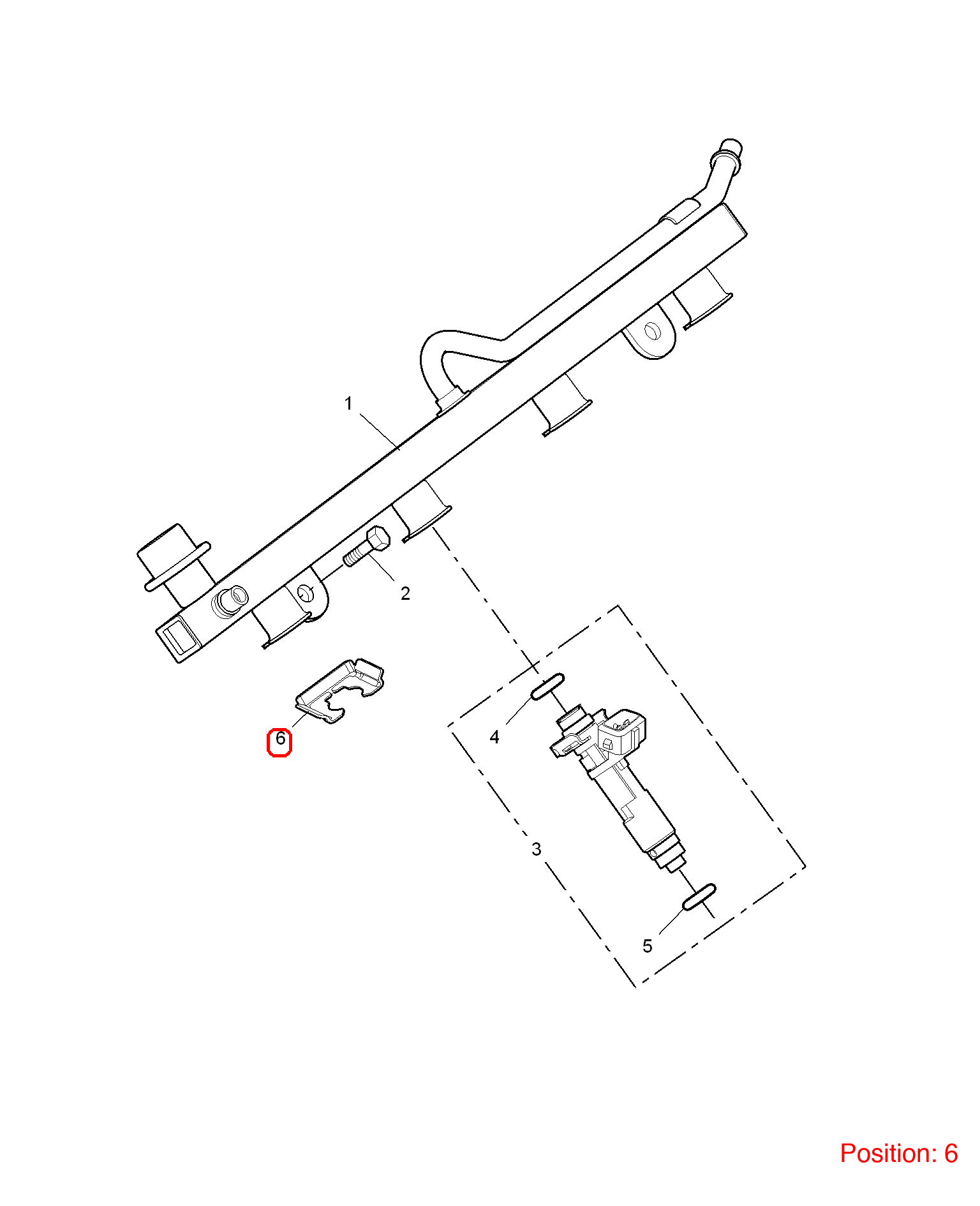MG Fuel injector clip OEM MJN90002A FOR MG6 MG550 MG750 MJN90002A-MG_OEM