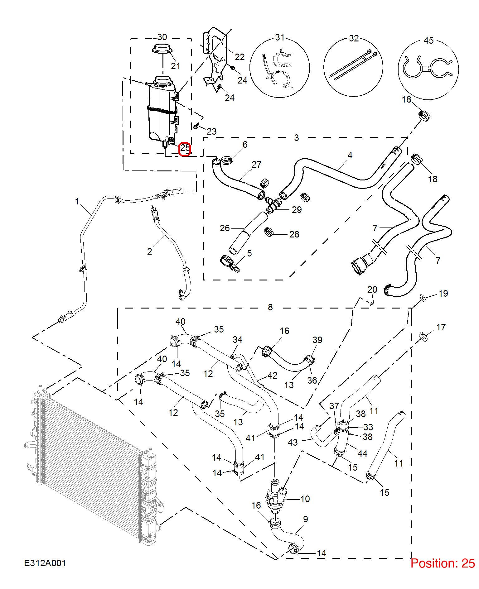 MG Coolant position sensor OEM PCJ90004A FOR MG6 MG550 MG750 PCJ90004A-MG_OEM