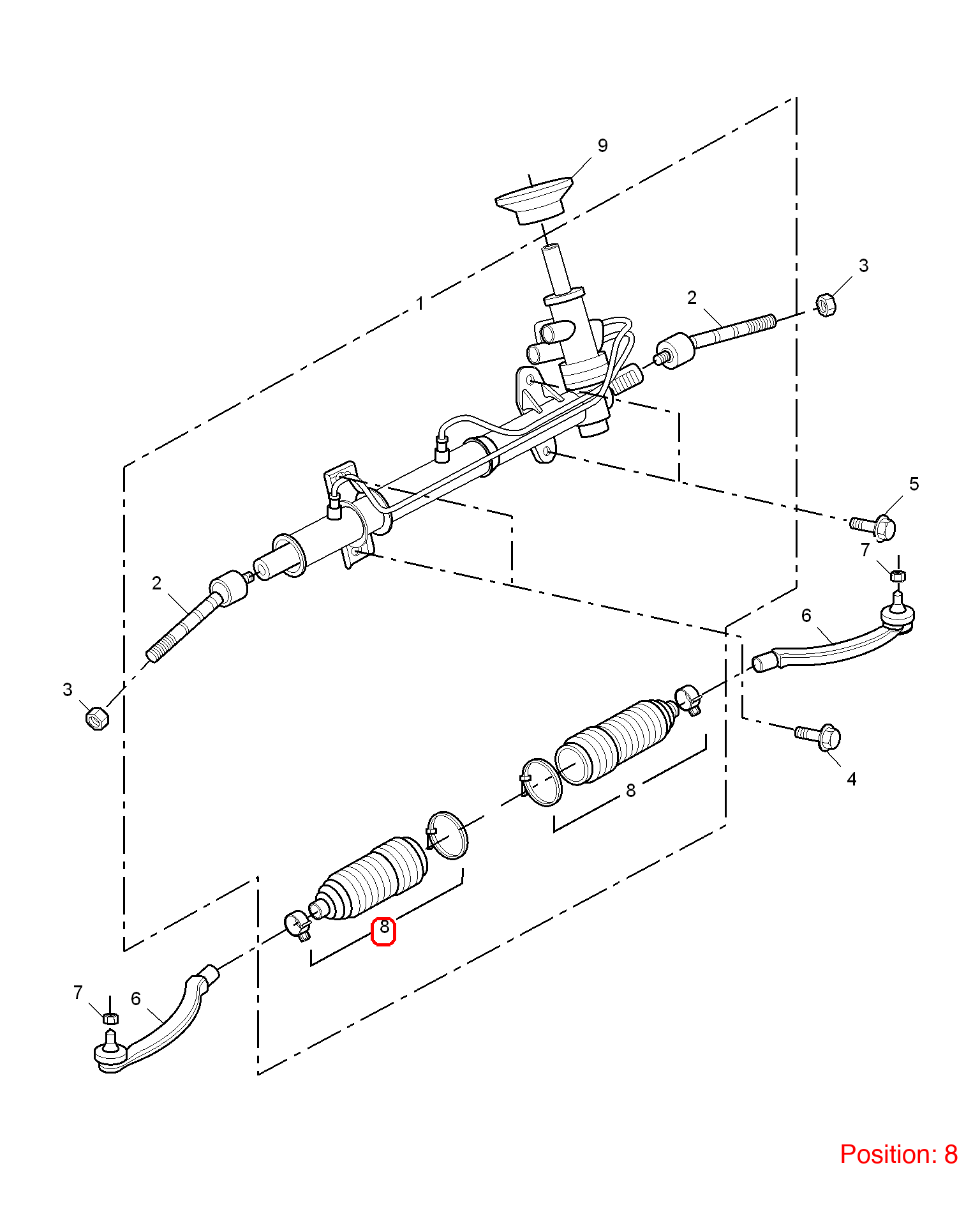 MG Steering Gear Rack Boot OEM QFWS0011A FOR MG6 MG550 QFWS0011A-MG_OEM