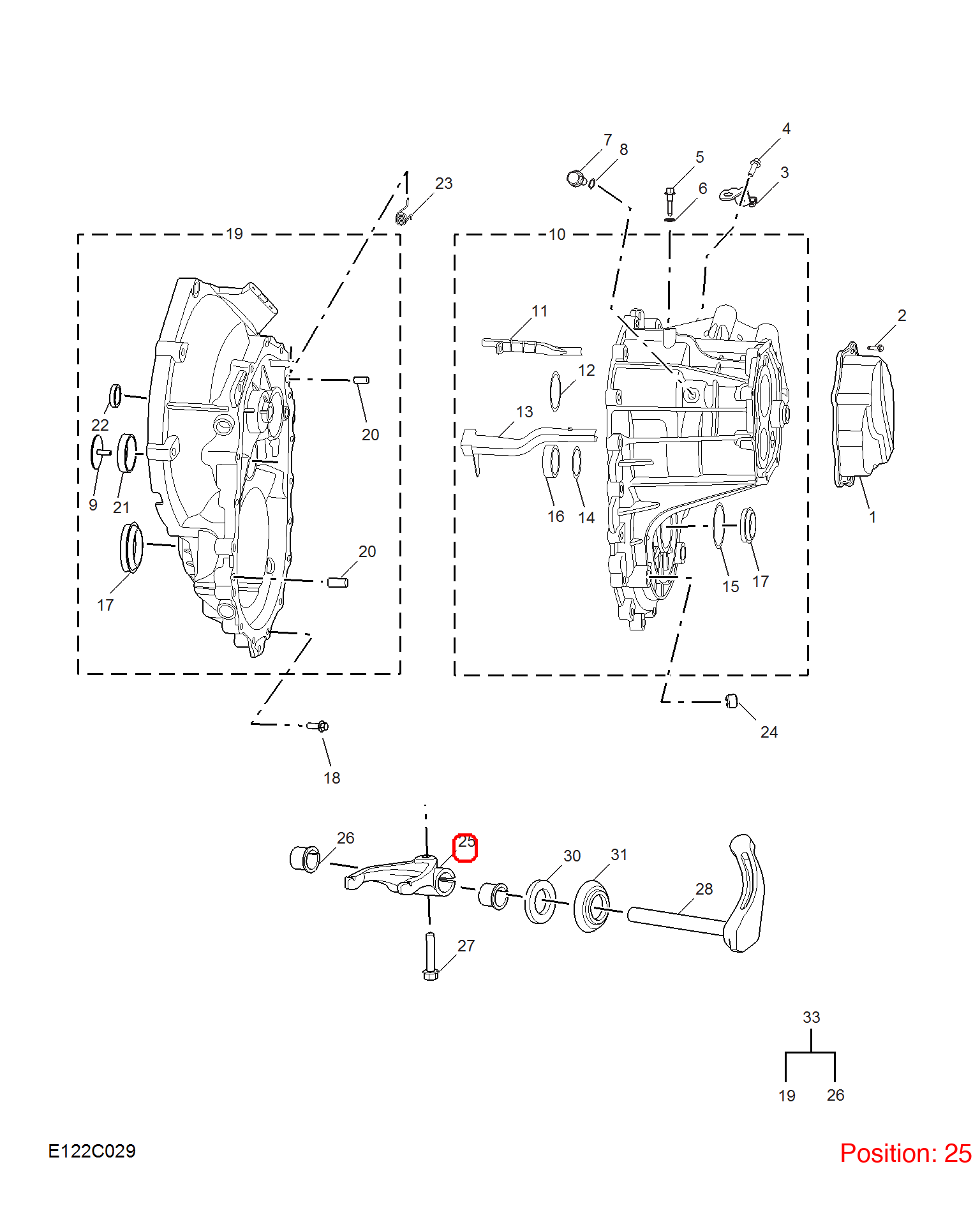 MG Clutch release fork OEM S24108811 FOR MG5 MG S24108811-MG_OEM
