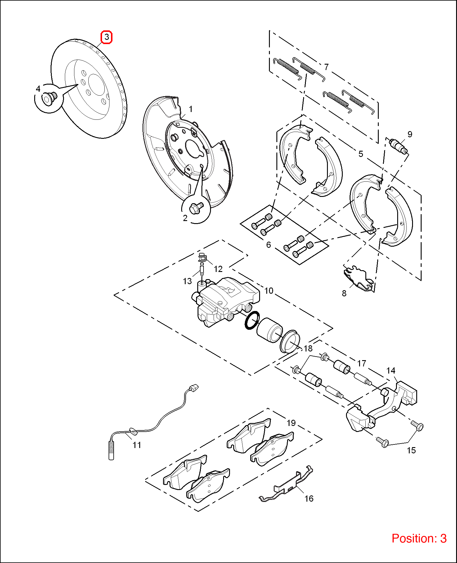 MG Brake disc OEM SDB000960 FOR MG6 MG550 SDB000960-MG_OEM
