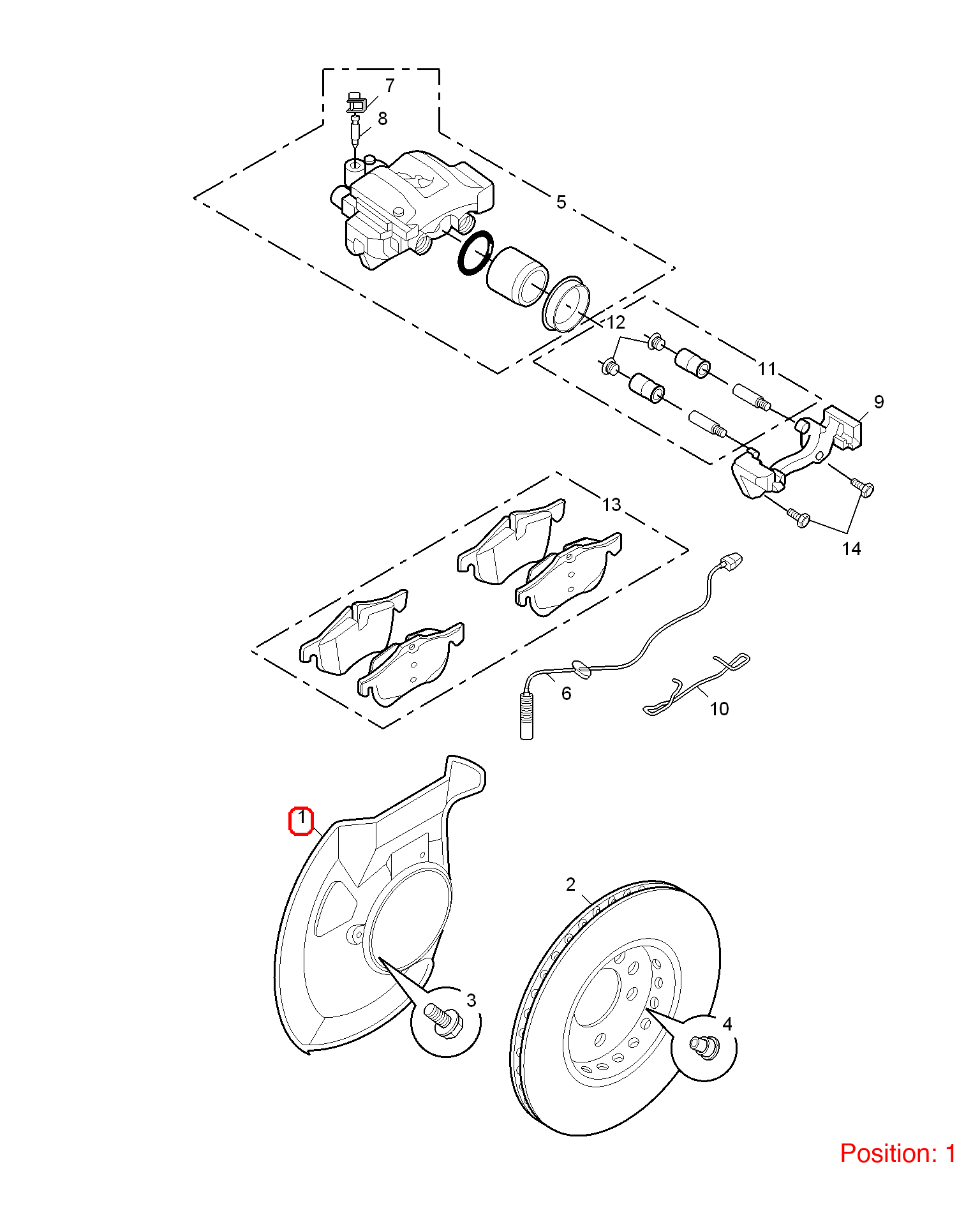 MG Brake shield OEM SEC100241 FOR MG6 MG550 MG750 SEC100241-MG_OEM
