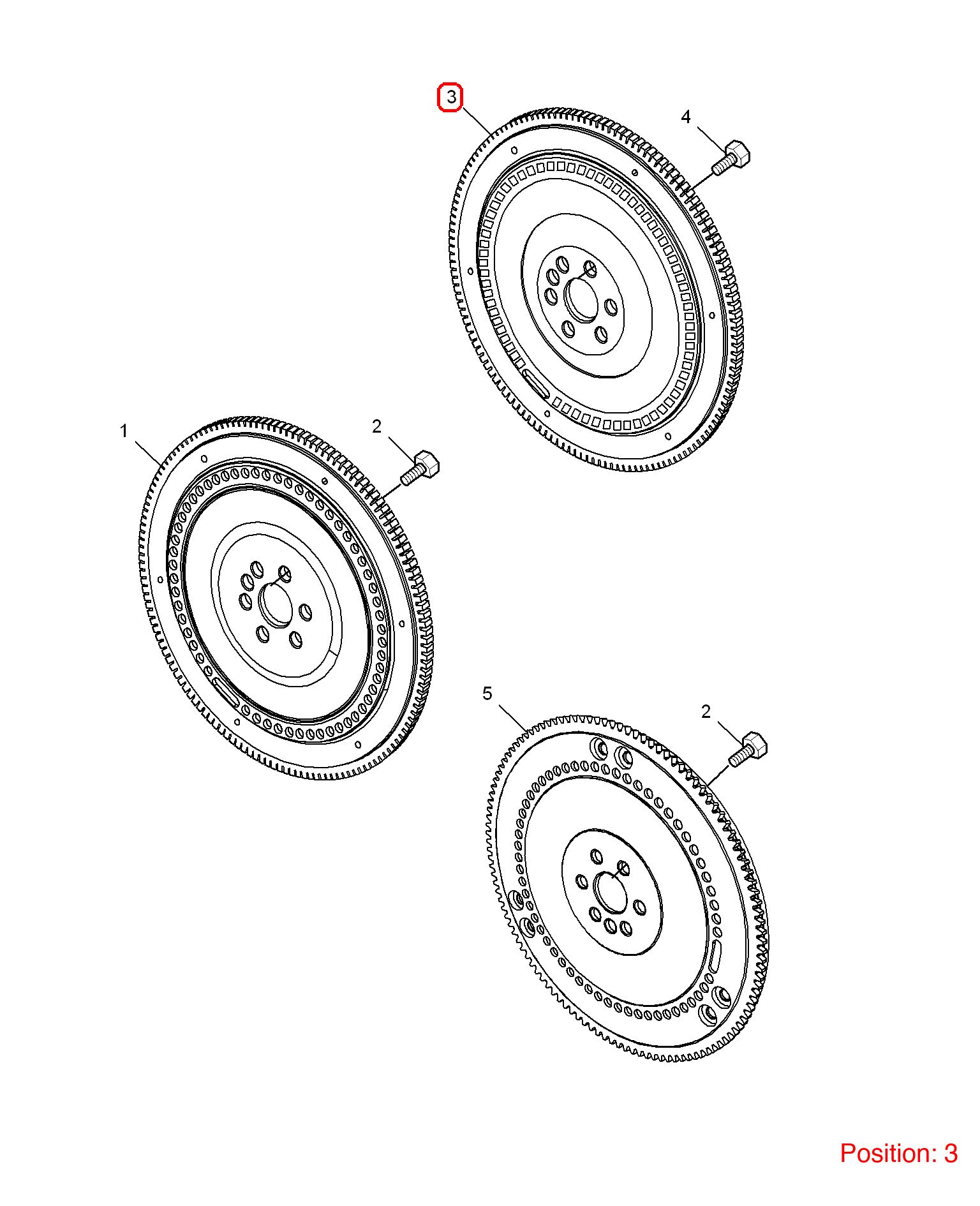 MG Flywheel OEM TPB90023C FOR MG6 MG550 TPB90023C-MG_OEM