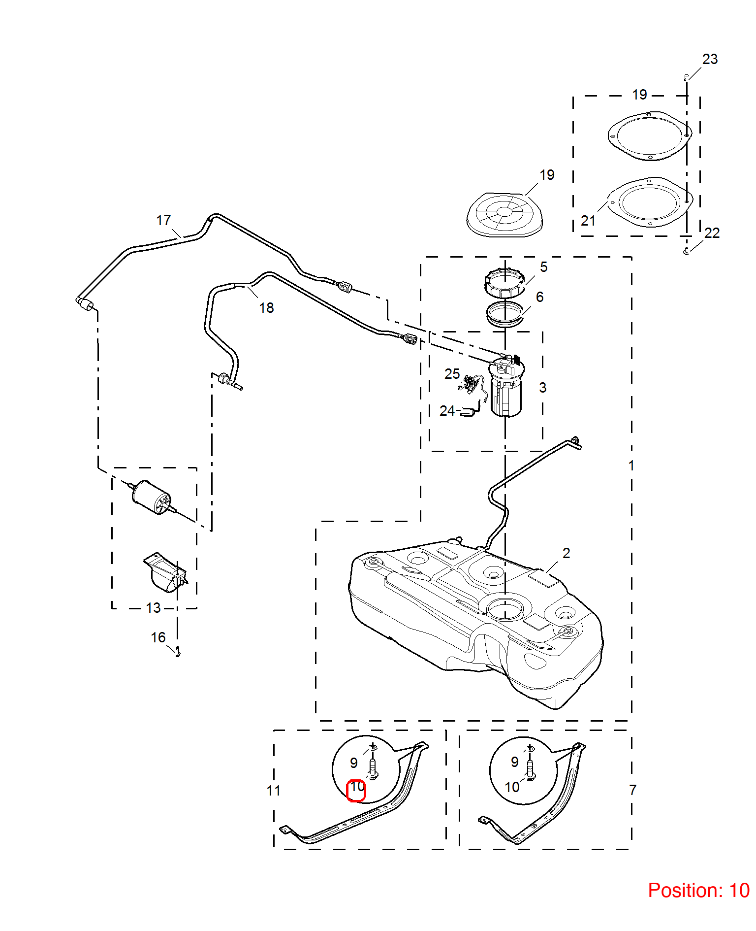 MG Screw OEM WYP100220 FOR MG6 MG550 WYP100220-MG_OEM