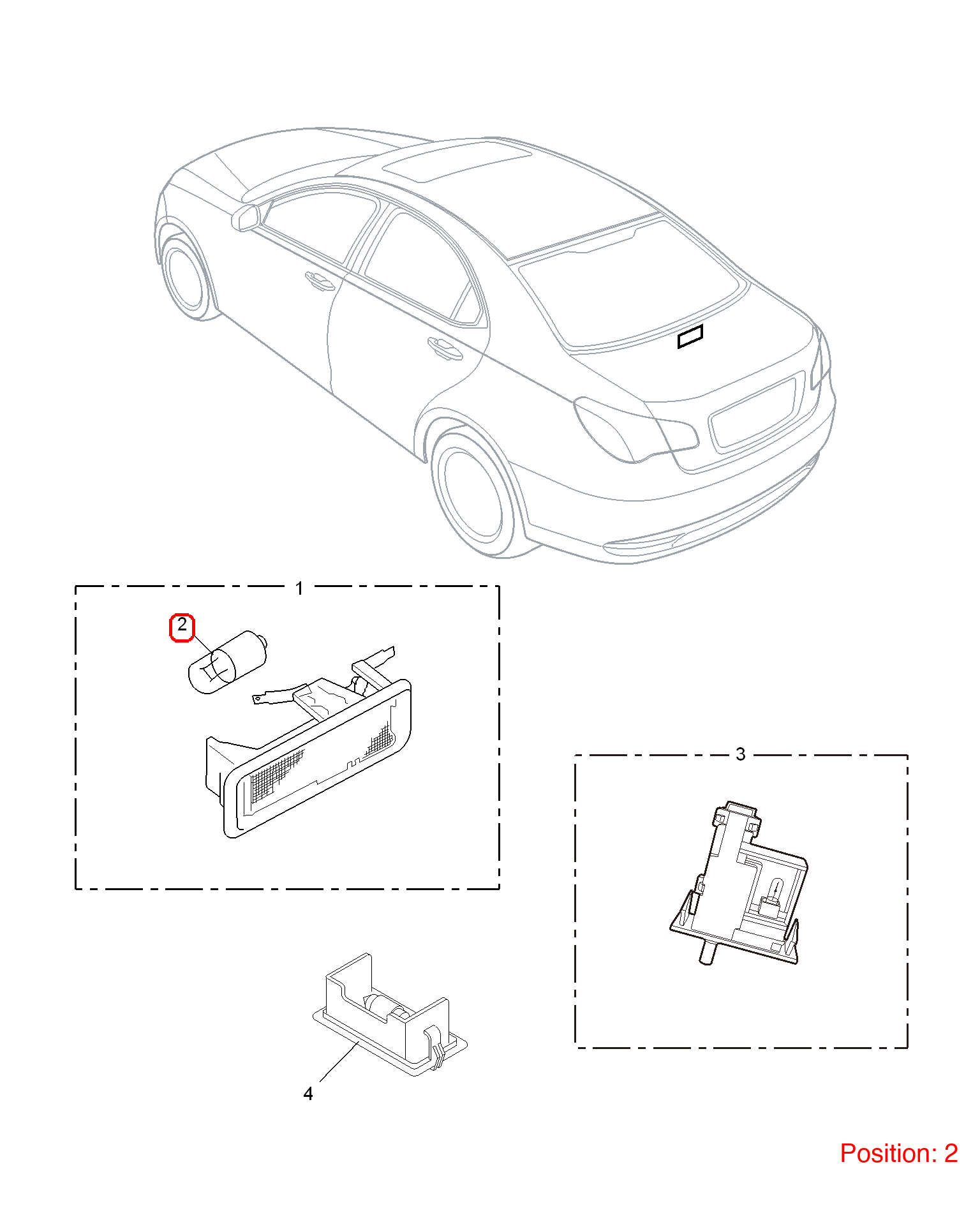 MG Light bulb OEM XDES0010A FOR MG6 MG550 MG750 XDES0010A-MG_OEM