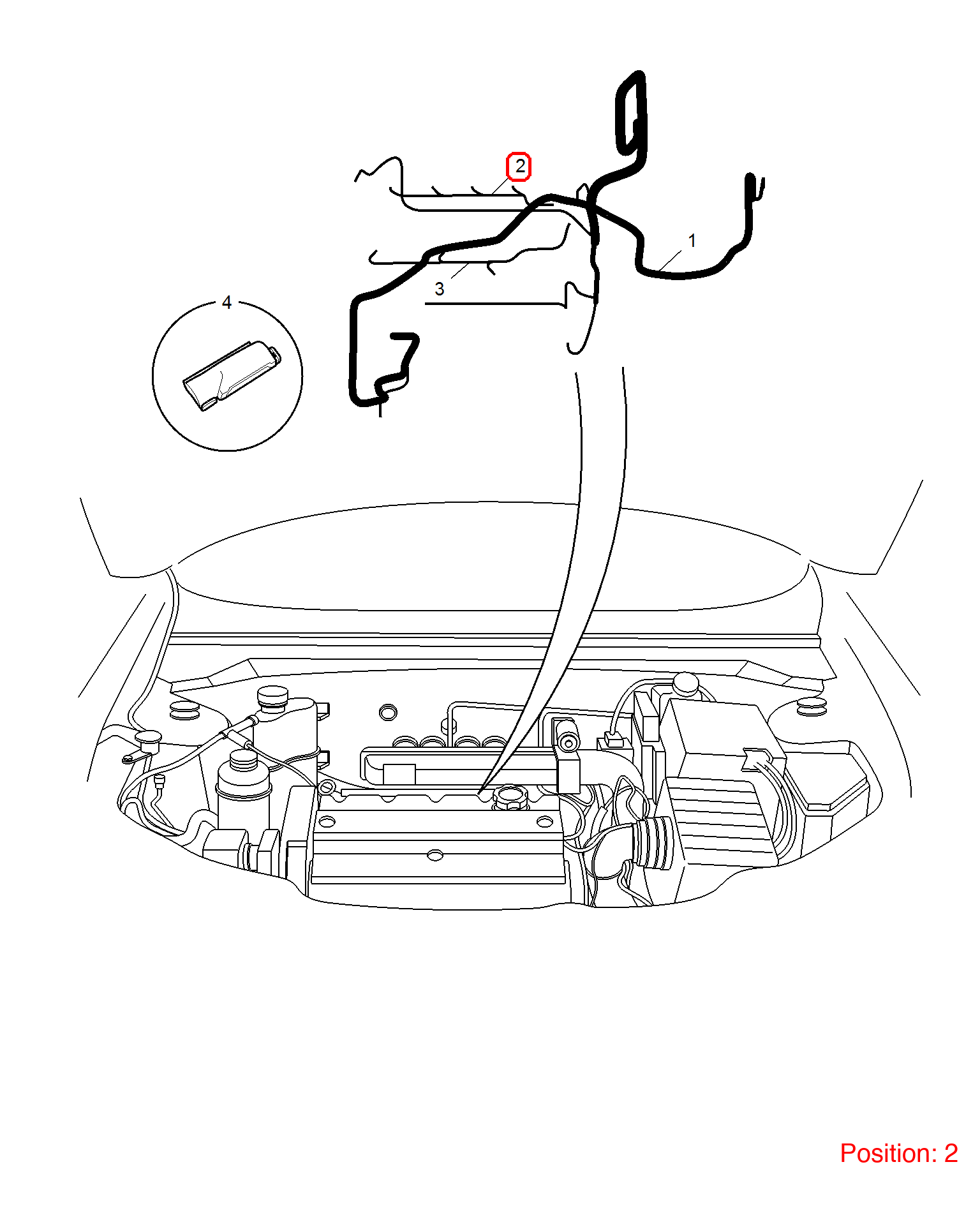 MG Fuel injector wiring harness OEM YSB001930 FOR MG6 MG550 YSB001930-MG_OEM